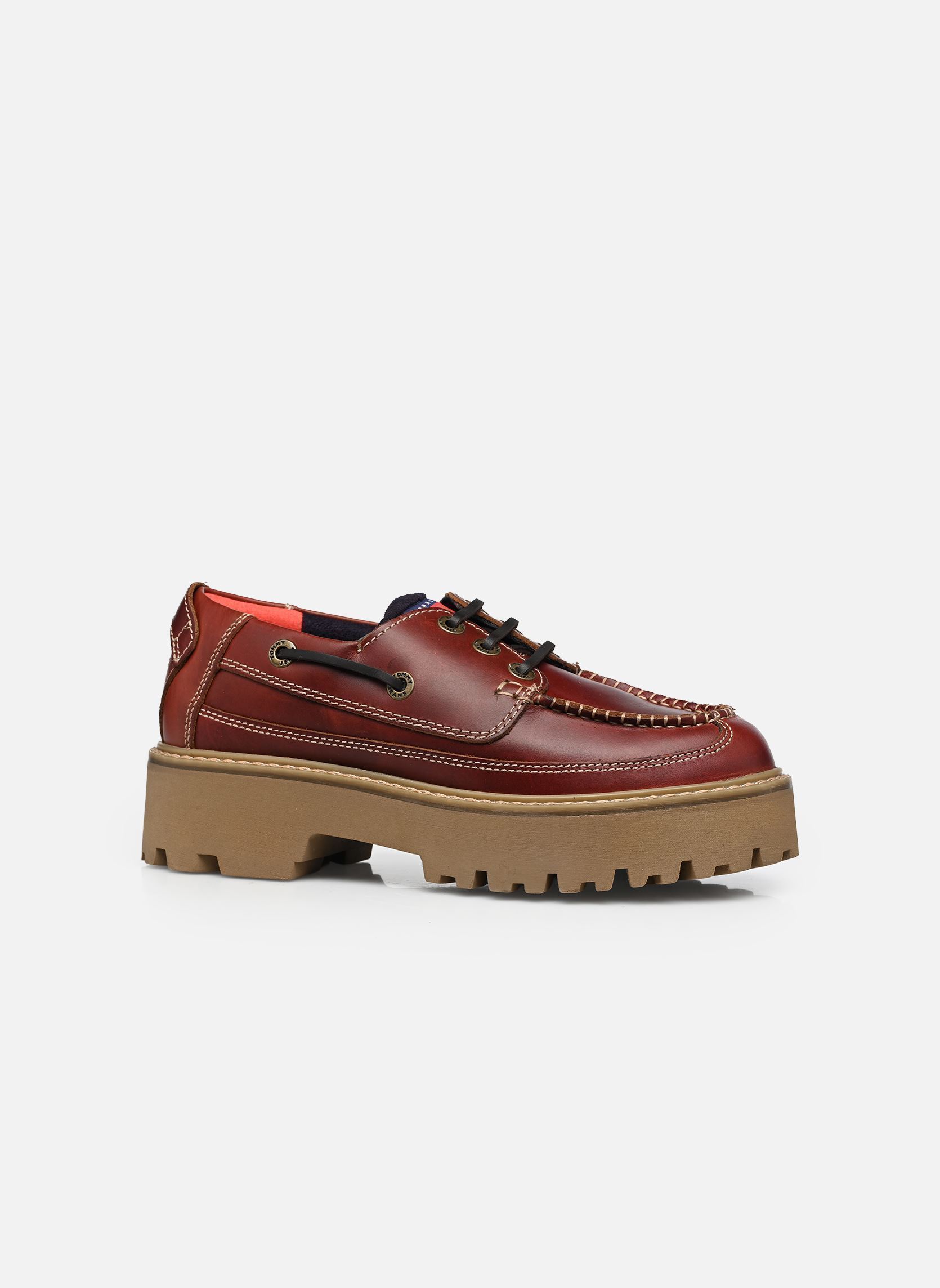Mocassins ARCHIVE '01 BOAT SHO femme marron Tommy Hilfiger Mocassins ARCHIVE '01 BOAT SHO femme marron DARK VELVETY BROWN