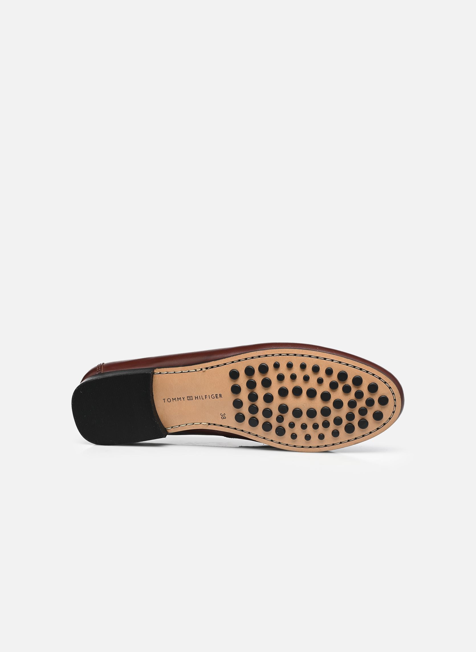 Mocassins TH CHAIN LEATHER LOA femme marron Tommy Hilfiger Mocassins TH CHAIN LEATHER LOA femme marron RICH WALNUT