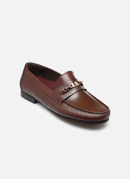 Tommy Hilfiger Mocassins TH CHAIN LEATHER LOA femme marron