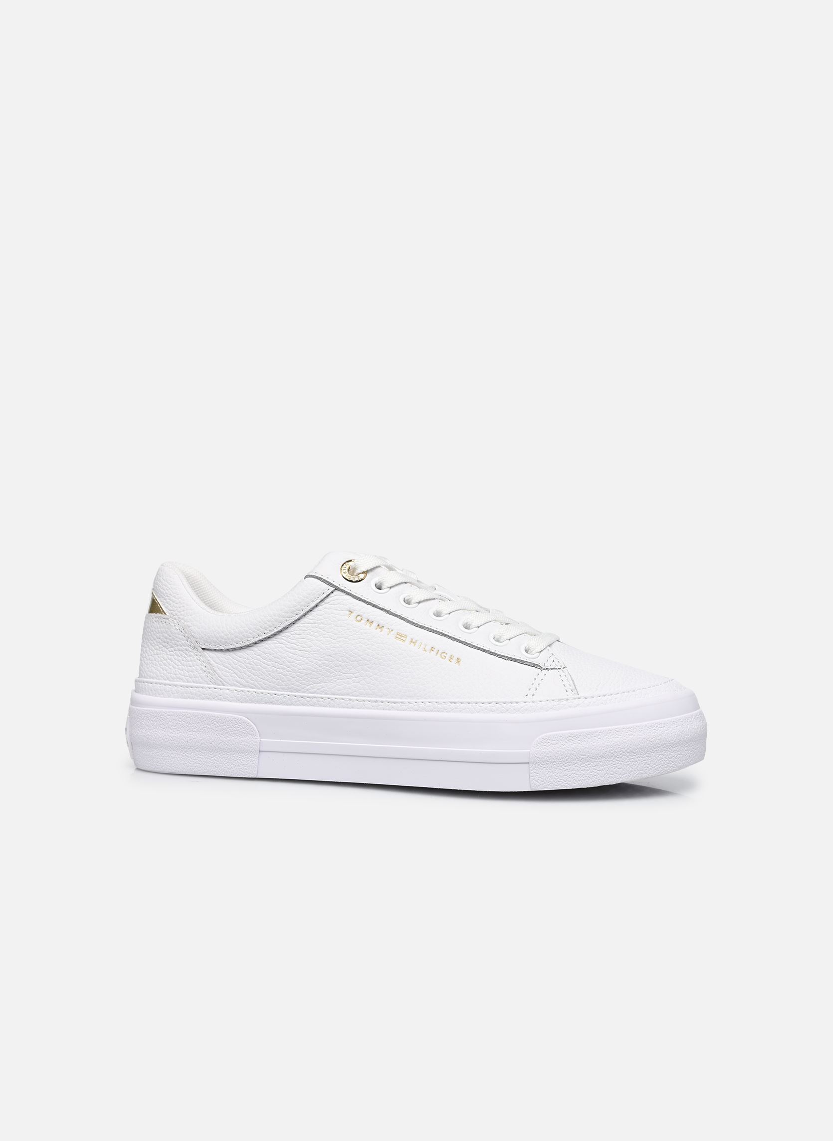 Baskets basses TH FOXING PLATFORM L femme blanc Tommy Hilfiger Baskets basses TH FOXING PLATFORM L femme blanc WHITE