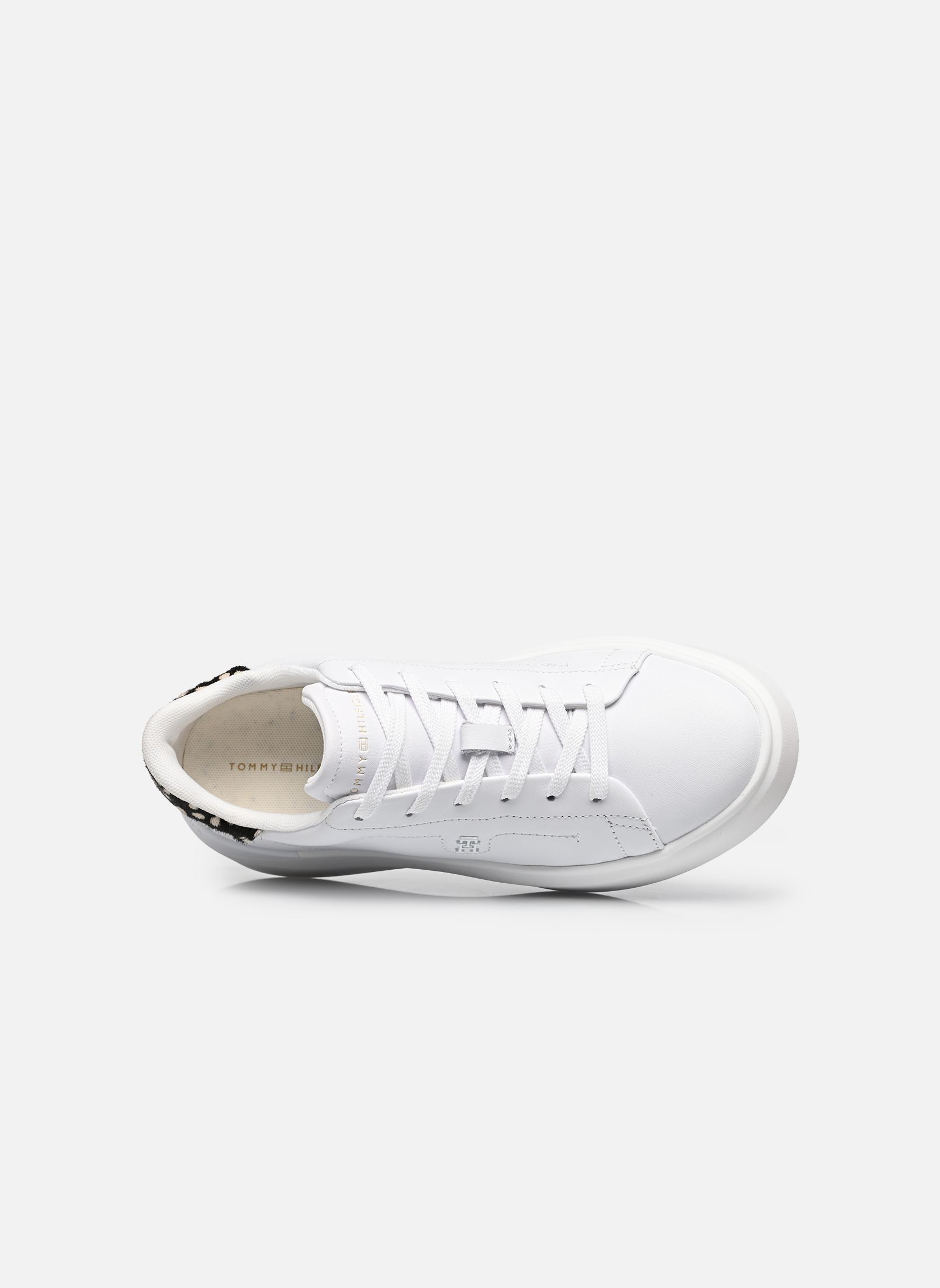 Lage sneakers ANIMAL PRINT PLATFOR dames wit Tommy Hilfiger Lage sneakers ANIMAL PRINT PLATFOR dames wit WHITE/ANIMAL PRINT