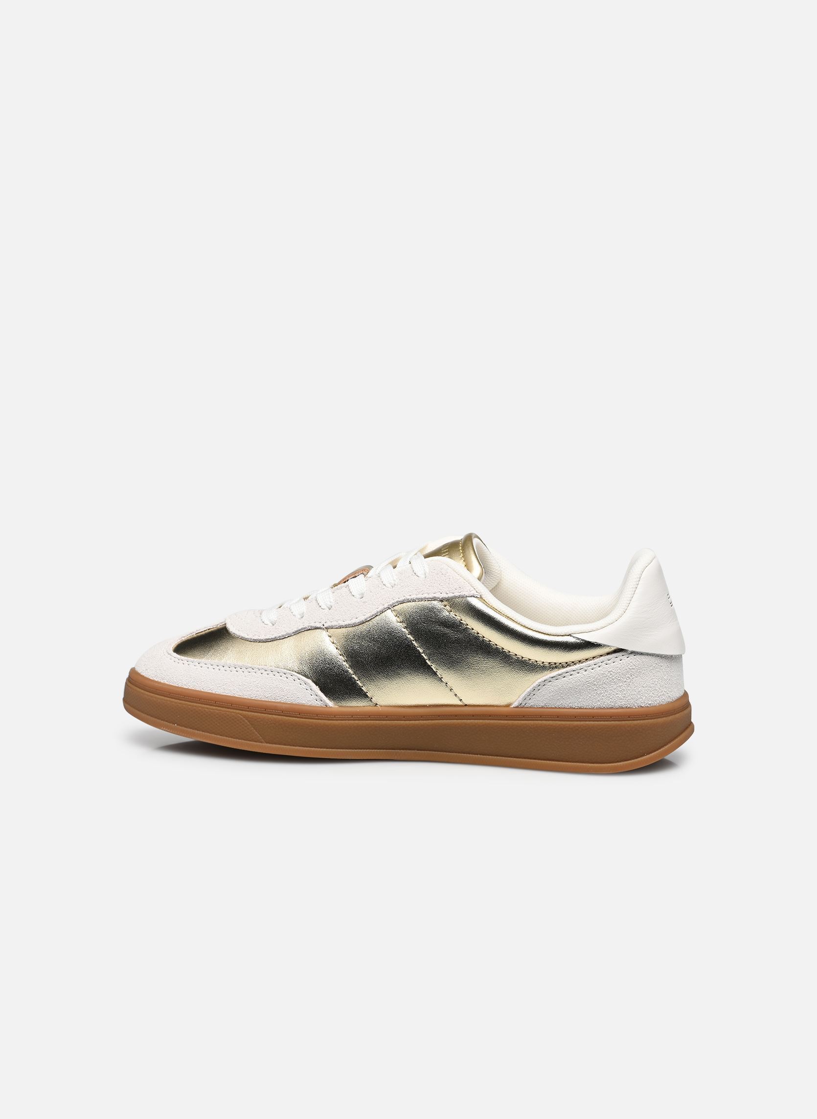 Lage sneakers MU JACKIE METALLIC dames goud en brons Tommy Hilfiger Lage sneakers MU JACKIE METALLIC dames goud en brons ECRU/GOLD