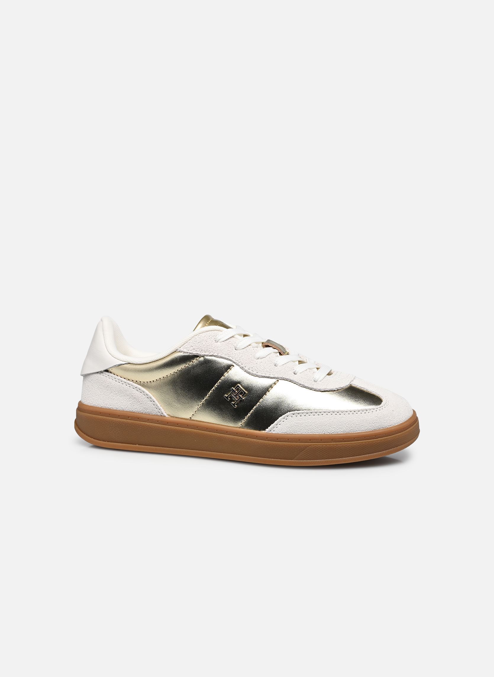Lage sneakers MU JACKIE METALLIC dames goud en brons Tommy Hilfiger Lage sneakers MU JACKIE METALLIC dames goud en brons ECRU/GOLD