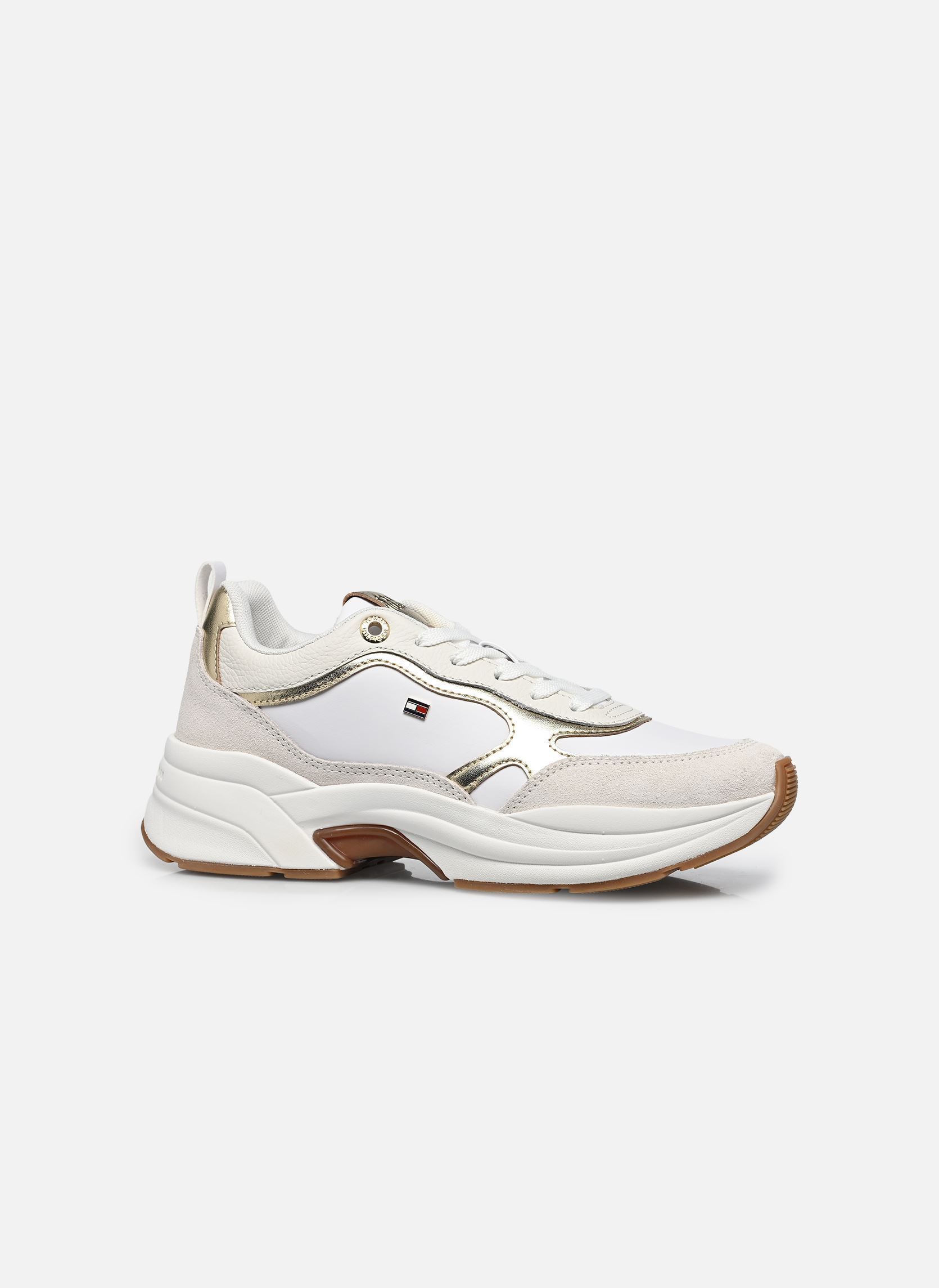Baskets basses TH CHUNKY RUNNER ME femme or et bronze Tommy Hilfiger Baskets basses TH CHUNKY RUNNER ME femme or et bronze GOLD/WHITE/ECRU