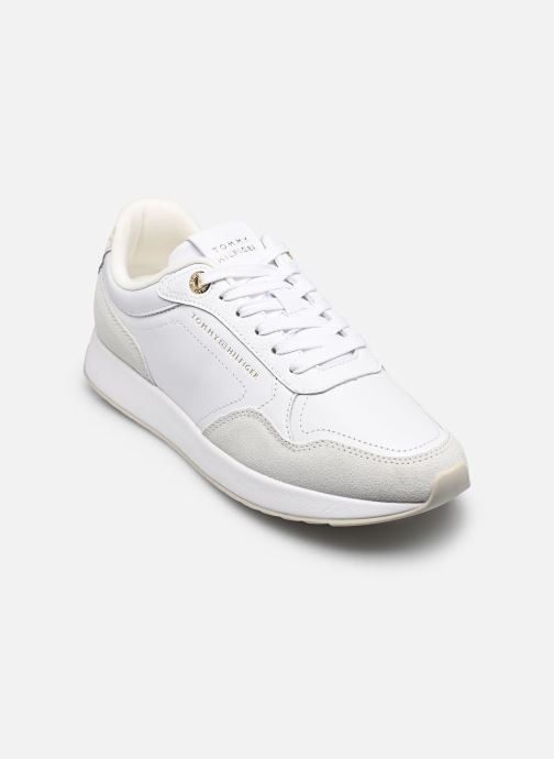 Tommy Hilfiger Lage sneakers MONOGRAM MIX MATERIA dames wit