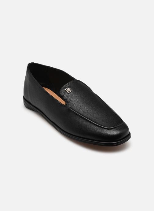 Tommy Hilfiger Loafer TH LEATHER LOAFER damen schwarz