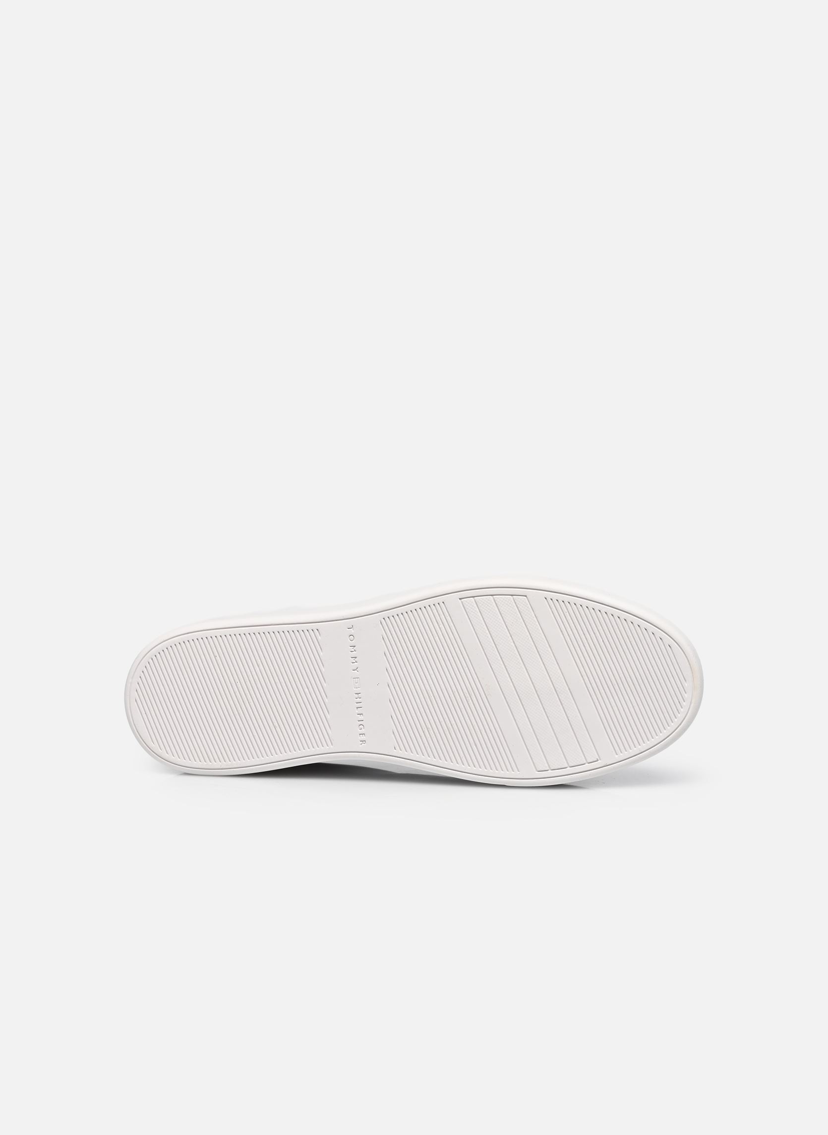 Niedrige Sneaker FLAG COURT SNEAKER damen weiß Tommy Hilfiger Niedrige Sneaker FLAG COURT SNEAKER damen weiß WHITE