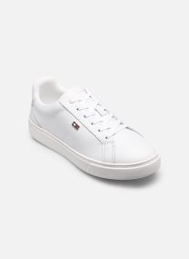 Niedrige Sneaker FLAG COURT SNEAKER damen weiß Tommy Hilfiger Niedrige Sneaker FLAG COURT SNEAKER damen weiß WHITE