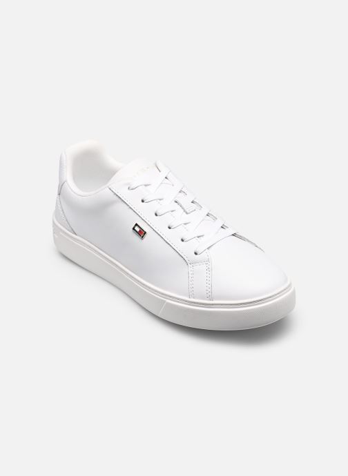 Tommy Hilfiger Lage sneakers FLAG COURT SNEAKER dames wit
