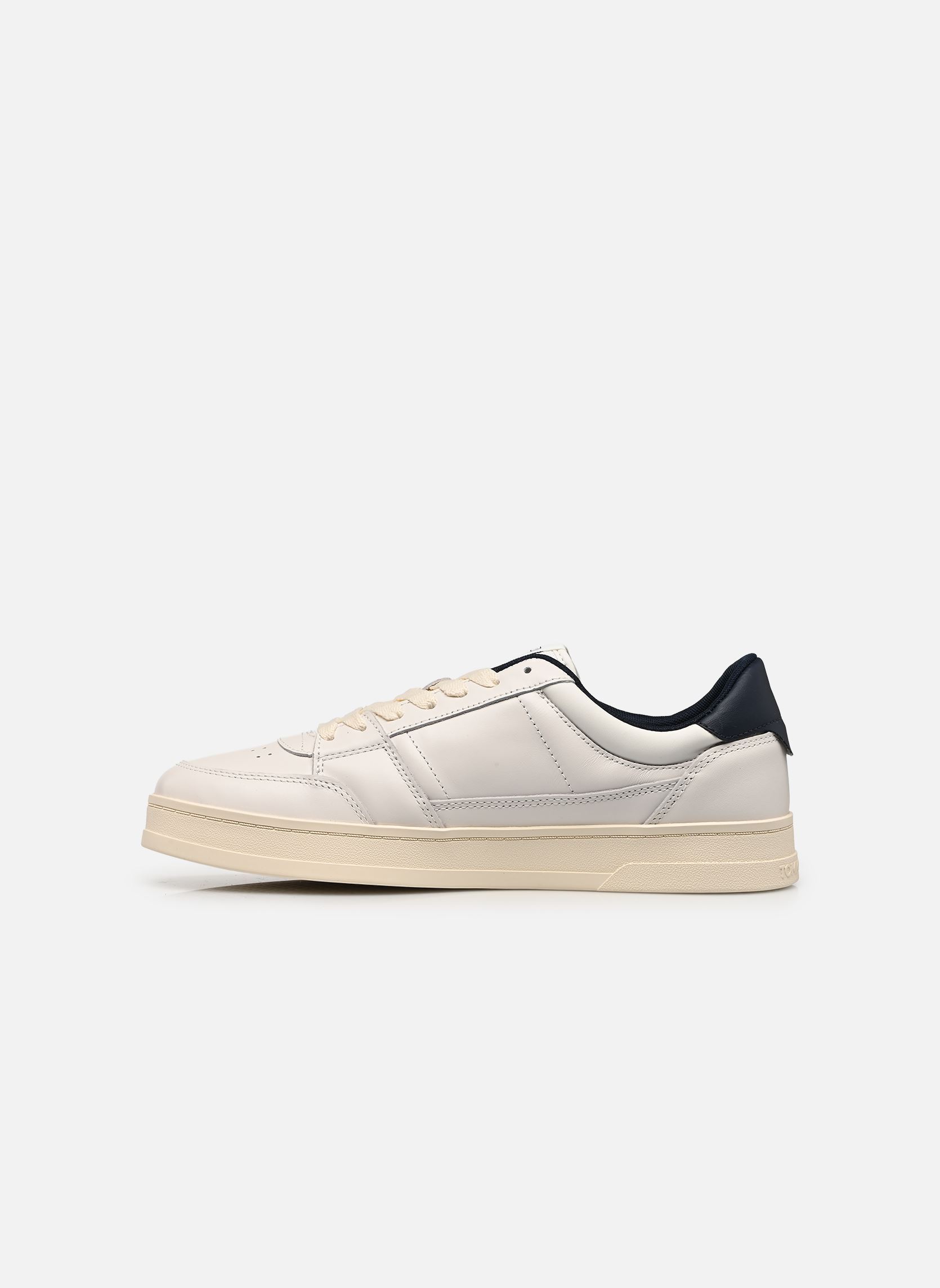 Sneakers TJM THE GREENWICH NE heren wit Tommy Hilfiger Sneakers TJM THE GREENWICH NE heren wit ECRU/DARK NIGHT NAVY