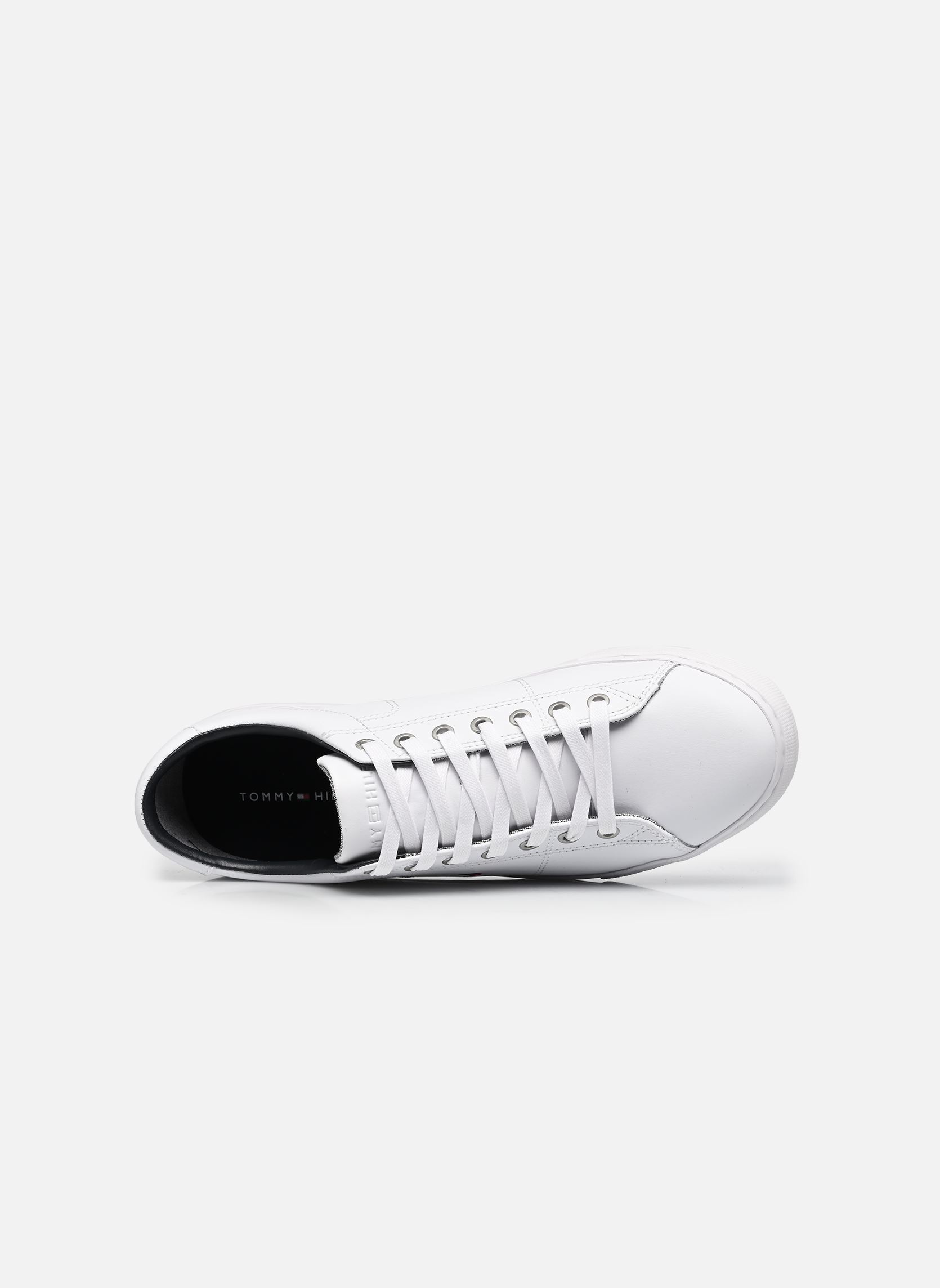 Baskets ESSENTIAL LEATHER SN homme blanc Tommy Hilfiger Baskets ESSENTIAL LEATHER SN homme blanc WHITE