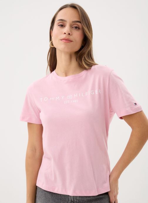 Tommy Hilfiger Tee-shirts manches courtes Reg Corp Logo C-Nk S femme rose