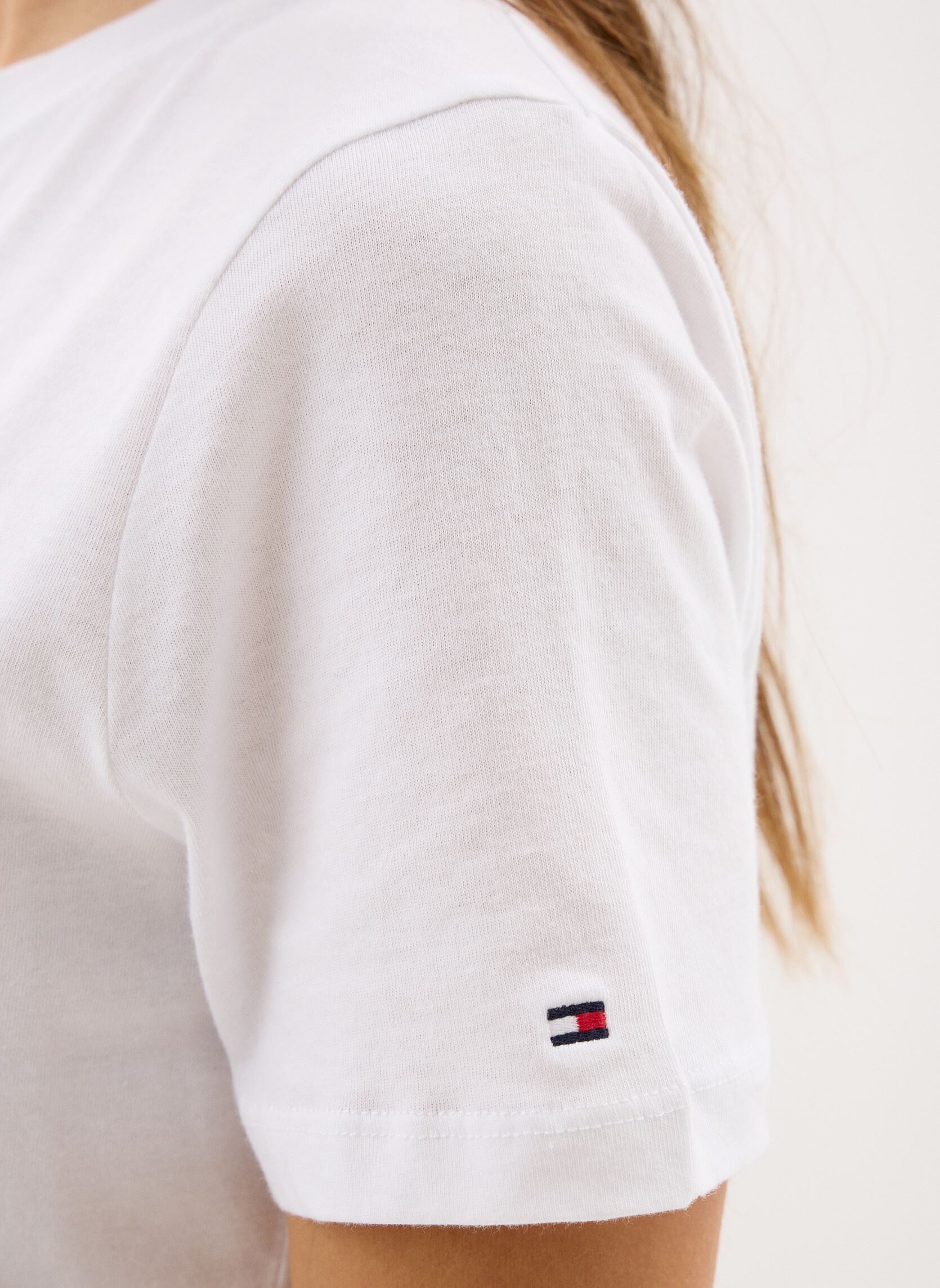 T-shirts met korte mouwen Reg Corp Logo C-Nk S dames wit Tommy Hilfiger T-shirts met korte mouwen Reg Corp Logo C-Nk S dames wit TH OPTIC WHITE