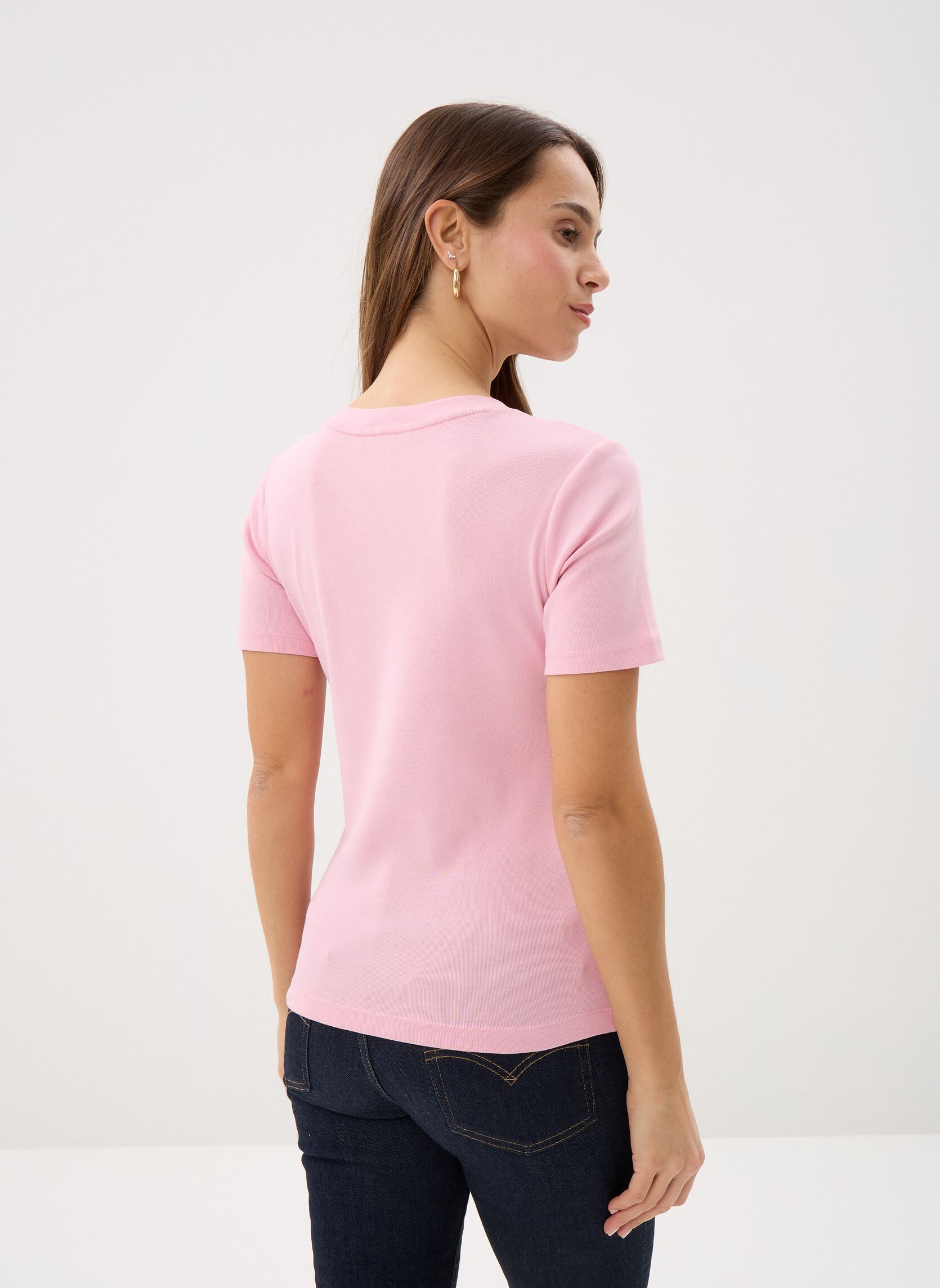 T-shirt a maniche corte Slim Cody V-Nk Ss donna rosa Tommy Hilfiger T-shirt a maniche corte Slim Cody V-Nk Ss donna rosa Bonita Pink