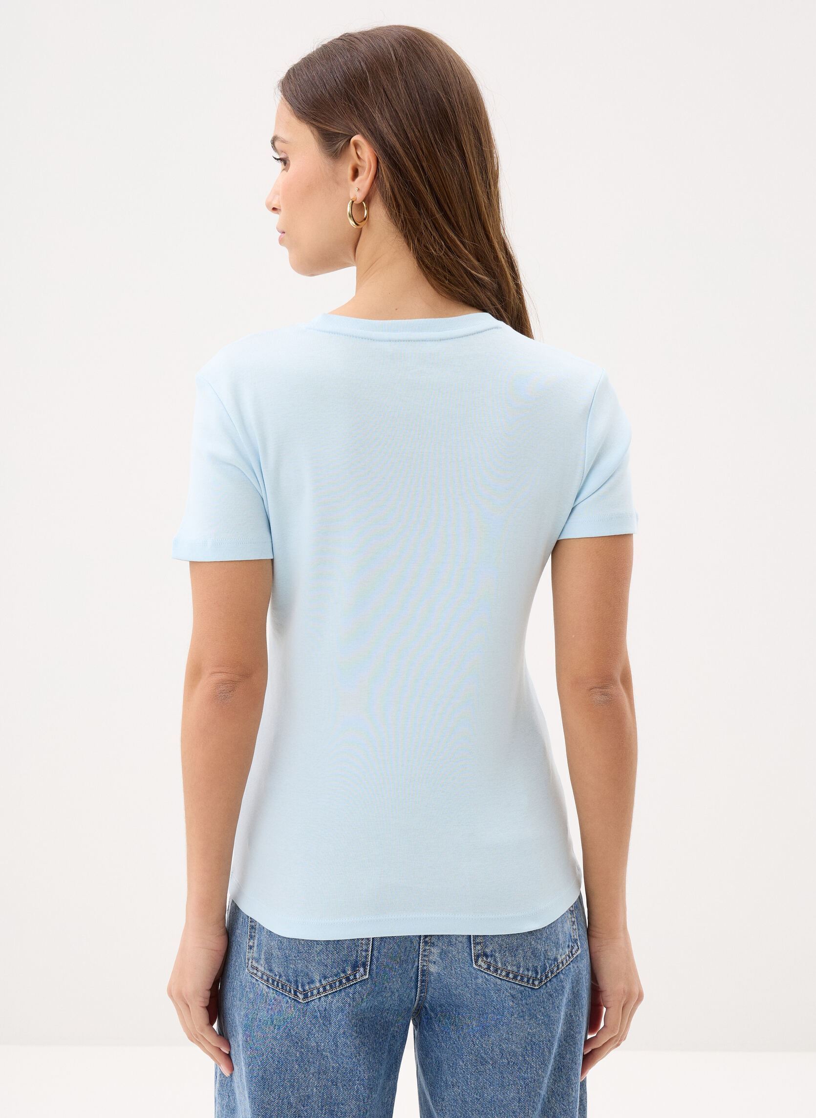 Tee-shirts manches courtes Slim Cody V-Nk Ss femme bleu Tommy Hilfiger Tee-shirts manches courtes Slim Cody V-Nk Ss femme bleu KEEPSAKE BLUE