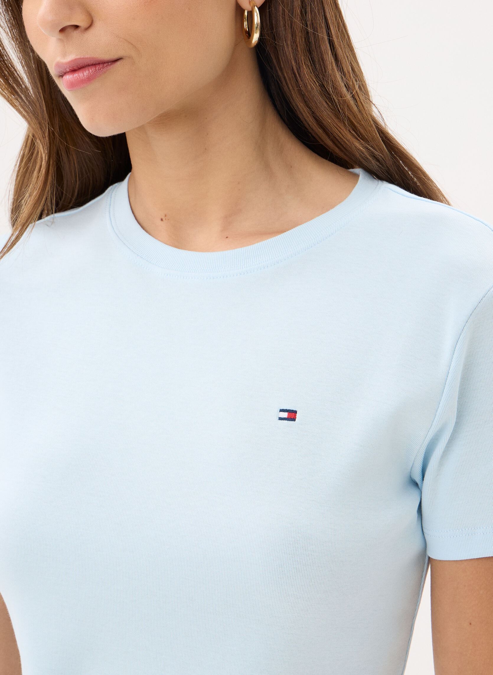 Tee-shirts manches courtes Slim Cody V-Nk Ss femme bleu Tommy Hilfiger Tee-shirts manches courtes Slim Cody V-Nk Ss femme bleu KEEPSAKE BLUE