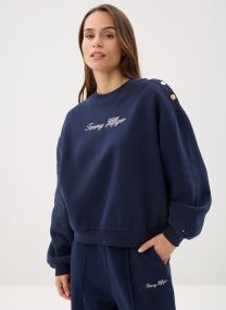 Sweatshirts Gold Btn Script Flee WW0WW47837C1G damen blau