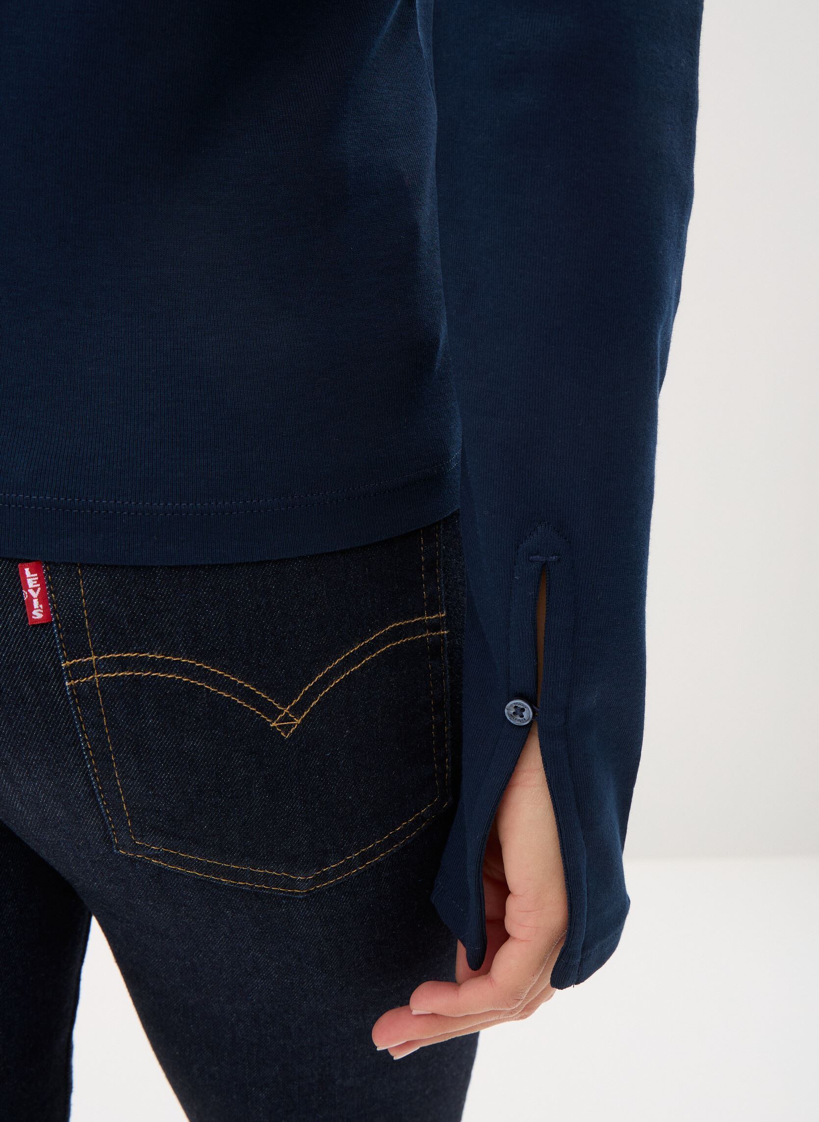 Polos manches longues Modern Cody Ls Open femme bleu Tommy Hilfiger Polos manches longues Modern Cody Ls Open femme bleu DARK NIGHT NAVY