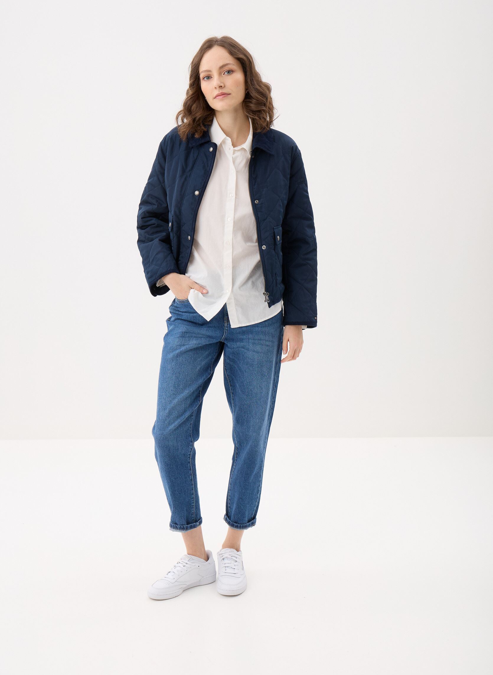 Jassen Padded Flag Quilted dames blauw Tommy Hilfiger Jassen Padded Flag Quilted dames blauw DARK NIGHT NAVY