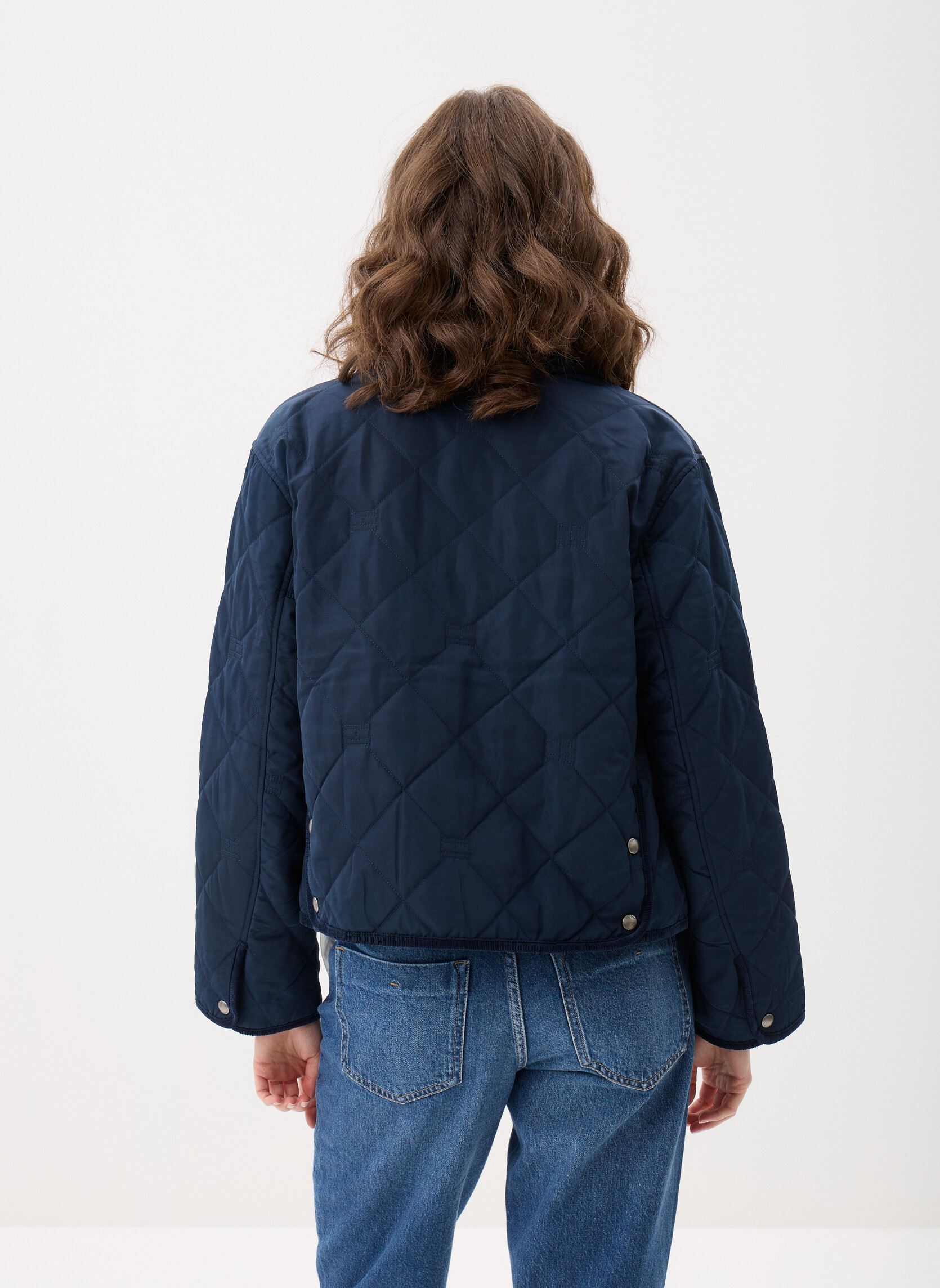Jassen Padded Flag Quilted dames blauw Tommy Hilfiger Jassen Padded Flag Quilted dames blauw DARK NIGHT NAVY