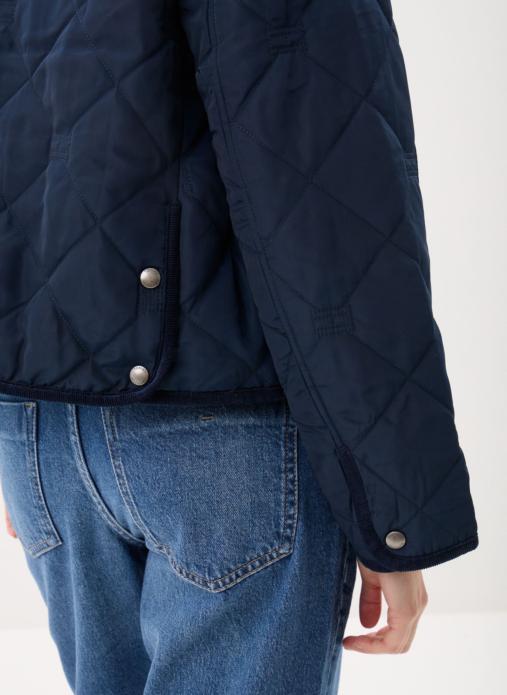Jassen Padded Flag Quilted dames blauw Tommy Hilfiger Jassen Padded Flag Quilted dames blauw DARK NIGHT NAVY