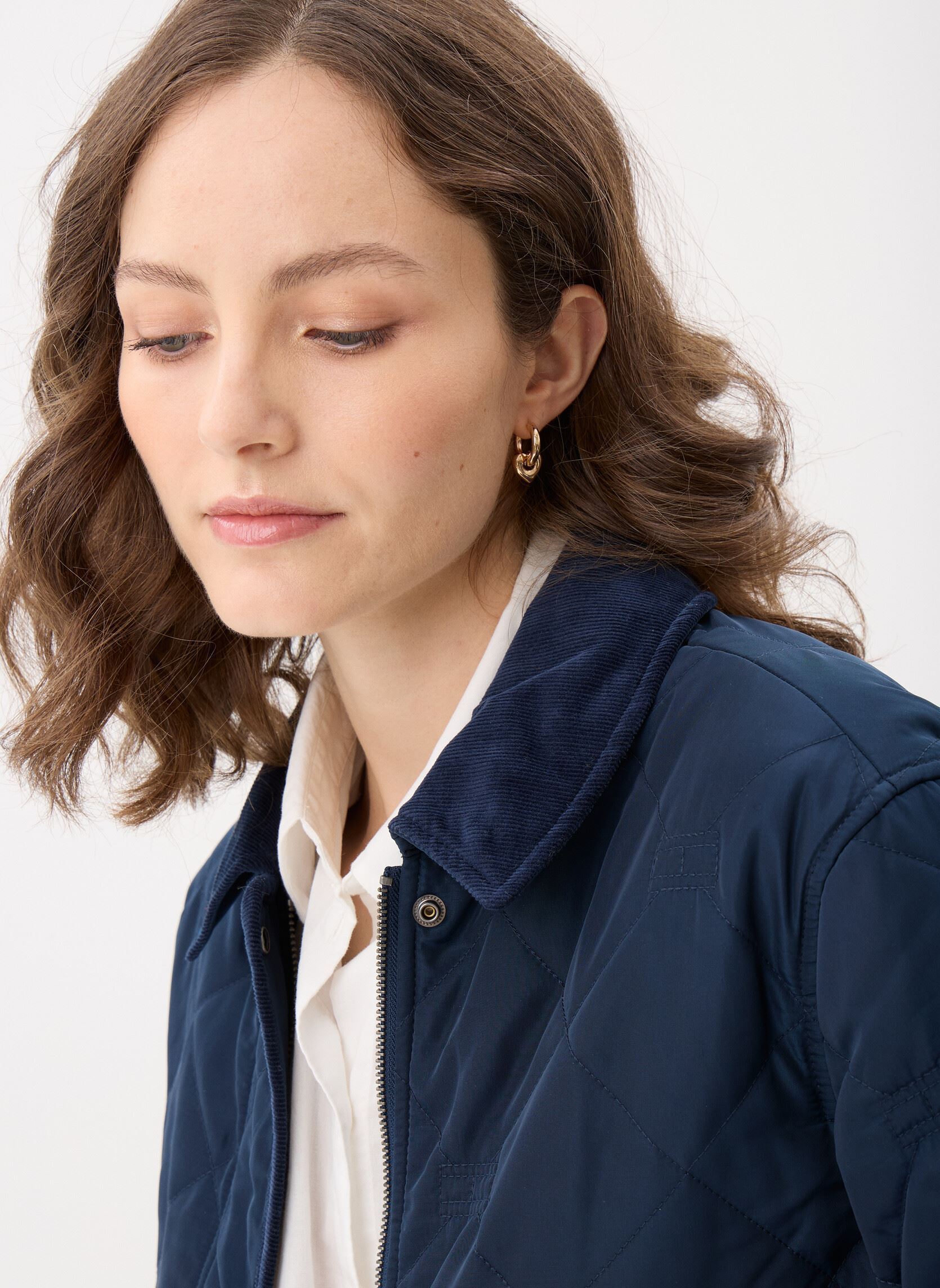 Jassen Padded Flag Quilted dames blauw Tommy Hilfiger Jassen Padded Flag Quilted dames blauw DARK NIGHT NAVY