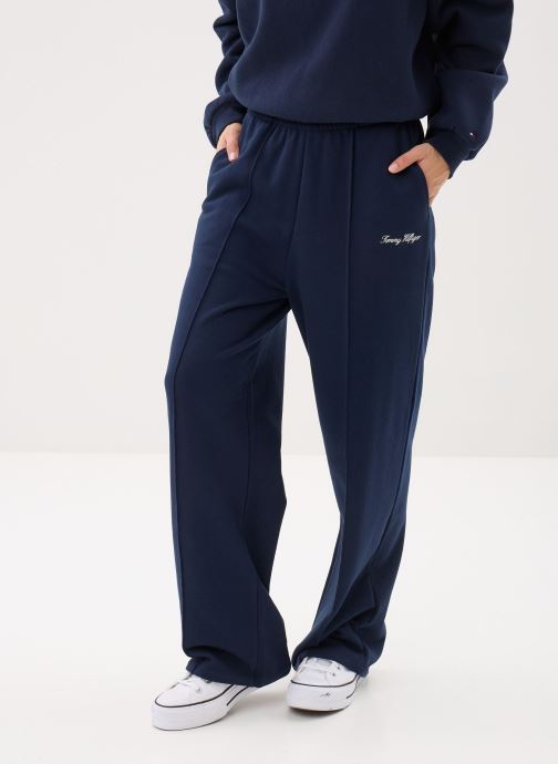 Tommy Hilfiger Trainingsbroeken Gold Btn Script Flee WW0WW48784C1G dames blauw