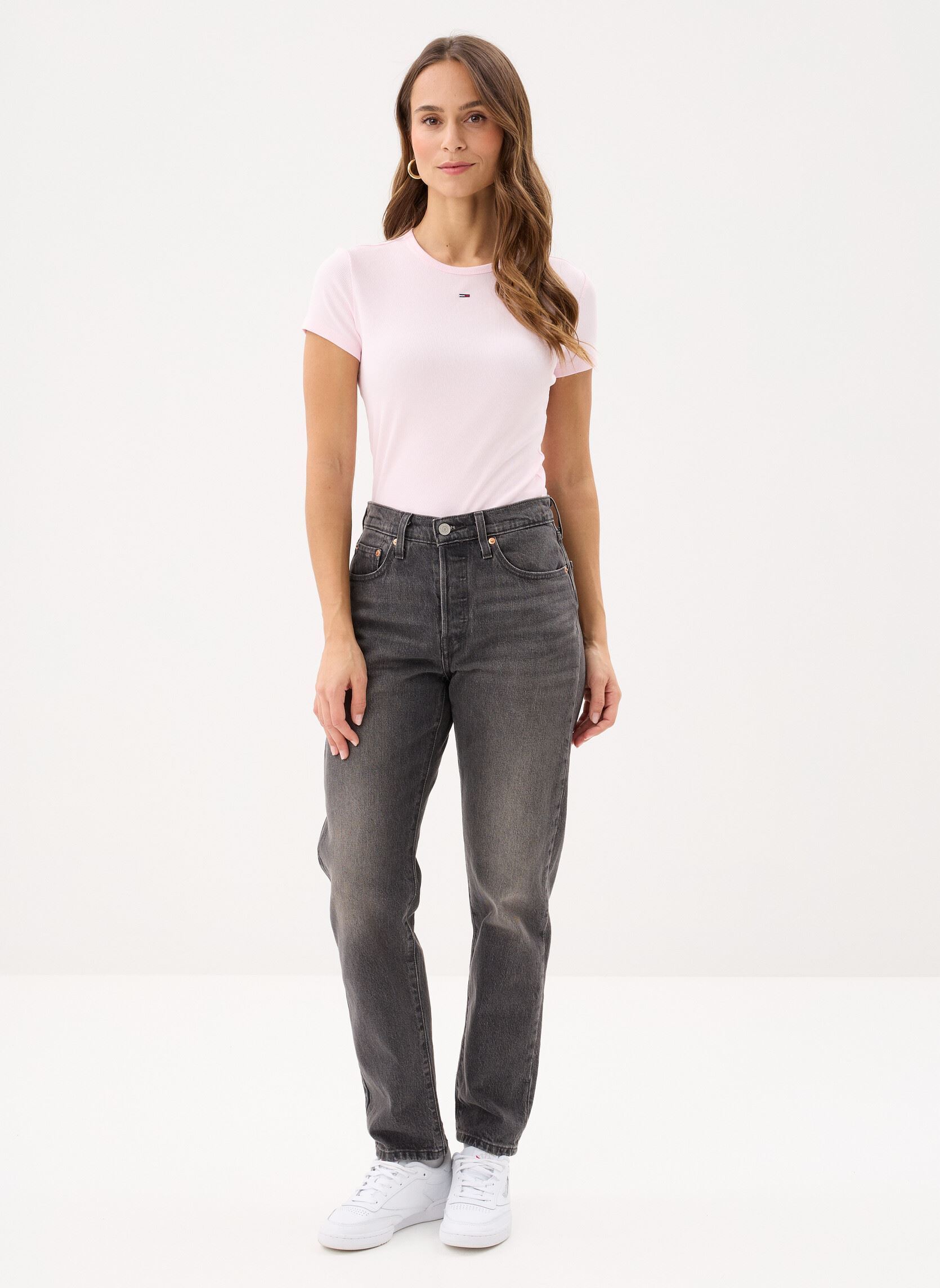 Kurzarm-T-Shirts Tjw Slim Essential R DW0DW17383TOG damen rosa Tommy Jeans Kurzarm-T-Shirts Tjw Slim Essential R DW0DW17383TOG damen rosa LIGHT PINK