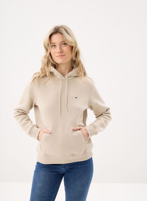Tommy Jeans Sweats à capuche Tjw Reg S Flag Hoodi femme beige