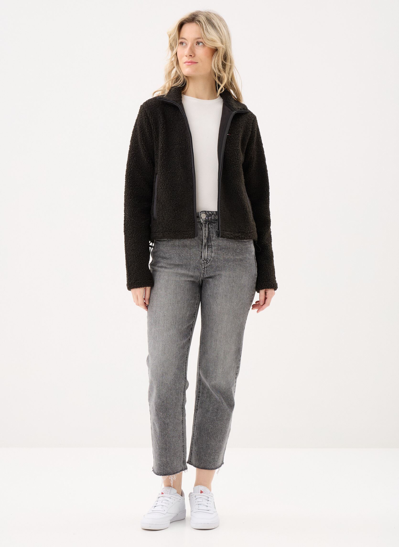 Pulls polaire Tjw Reg Sh S-Flag Te femme noir Tommy Jeans Pulls polaire Tjw Reg Sh S-Flag Te femme noir Black