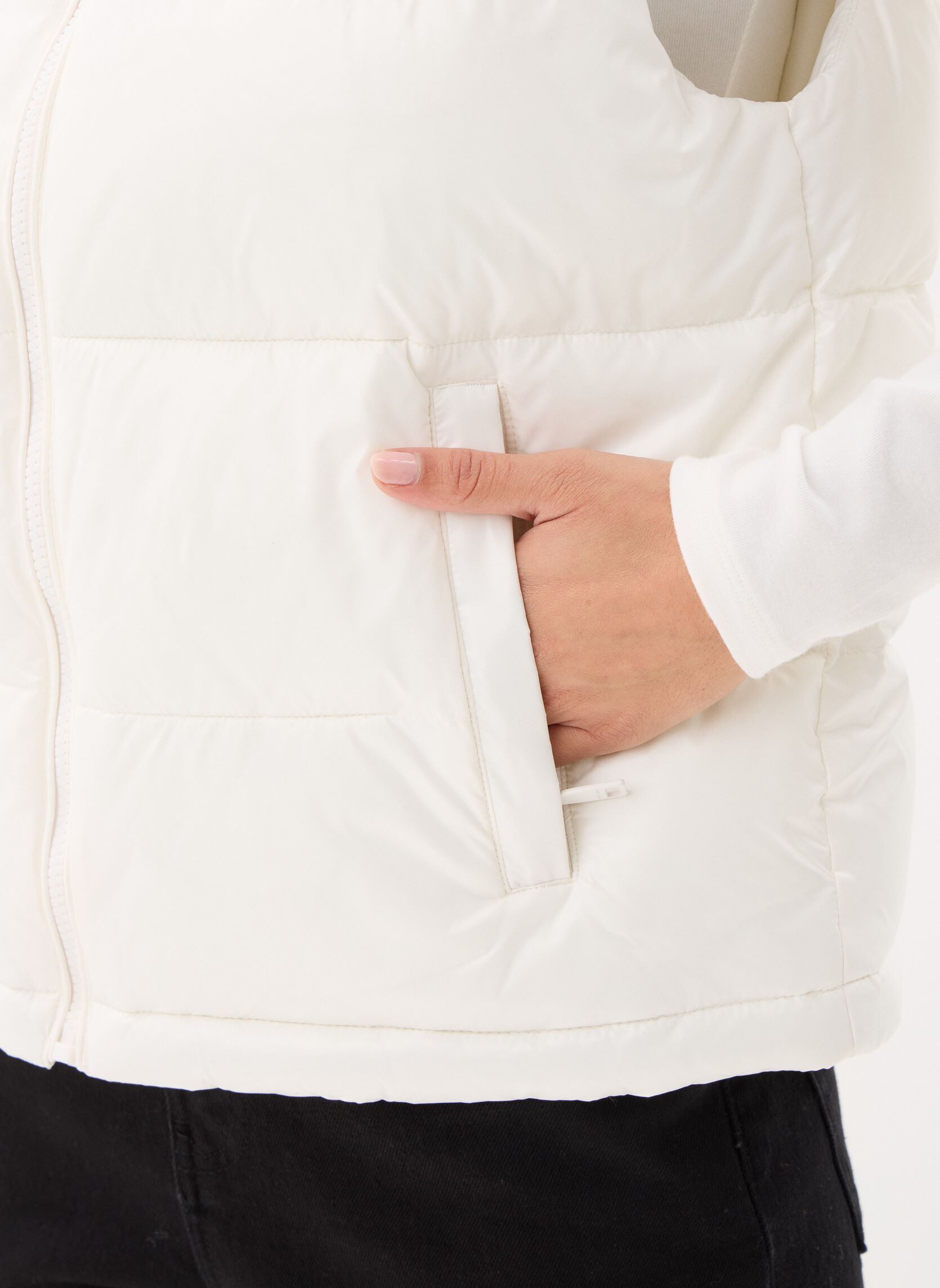 Gewatteerde jassen zonder mouwen Tjw Essential Puffer dames wit Tommy Jeans Gewatteerde jassen zonder mouwen Tjw Essential Puffer dames wit ANCIENT WHITE