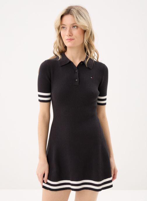 Tommy Jeans Jurken Tjw F&F Sweater Polo dames zwart