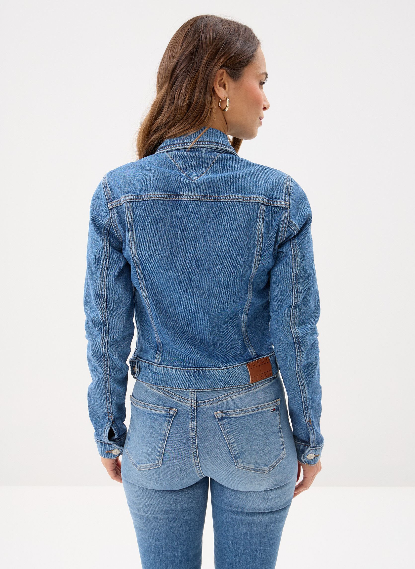 Jeansjacken Vivianne Skn Jacket damen blau Tommy Jeans Jeansjacken Vivianne Skn Jacket damen blau DENIM MEDIUM