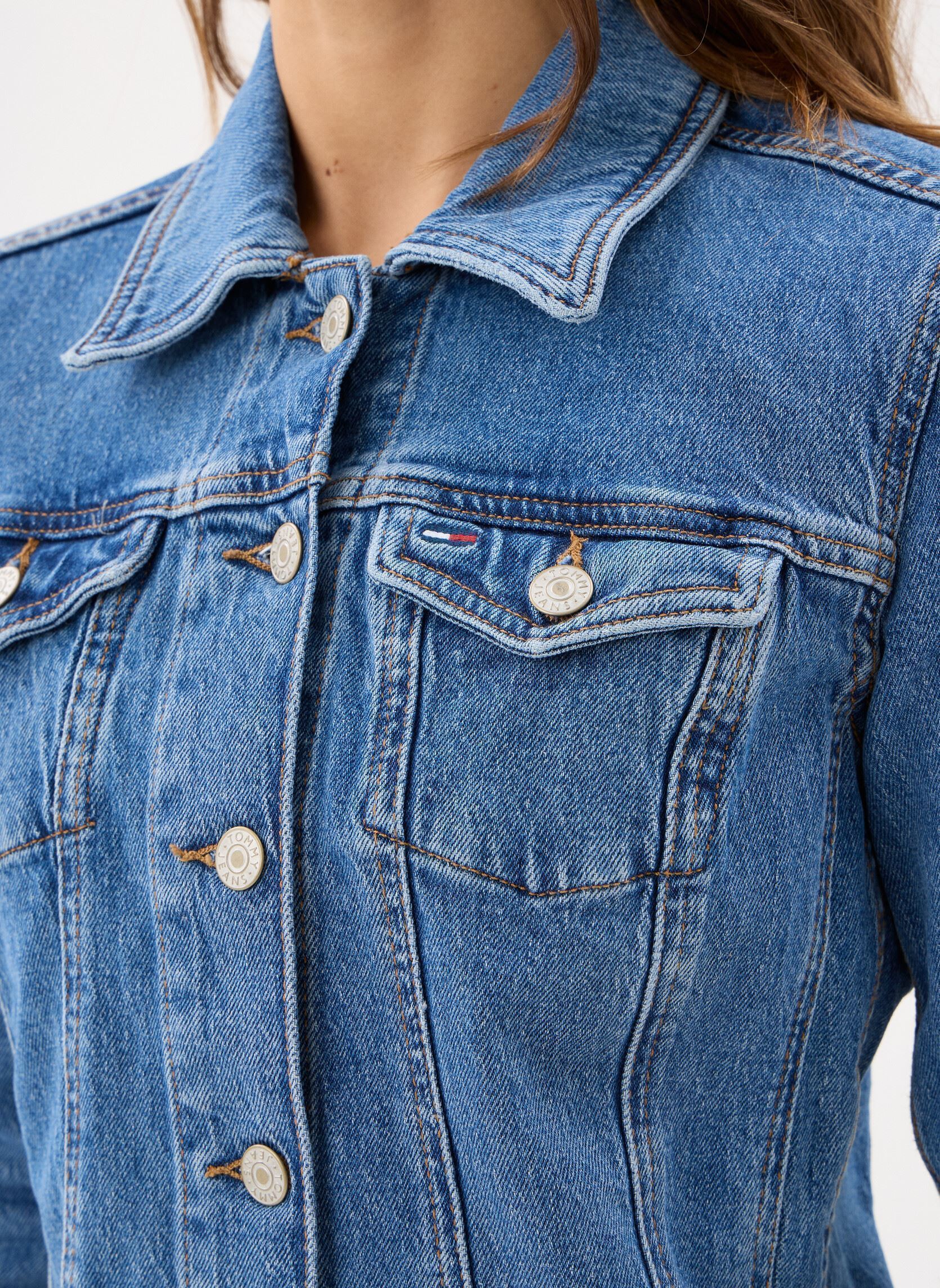 Jeansjacken Vivianne Skn Jacket damen blau Tommy Jeans Jeansjacken Vivianne Skn Jacket damen blau DENIM MEDIUM