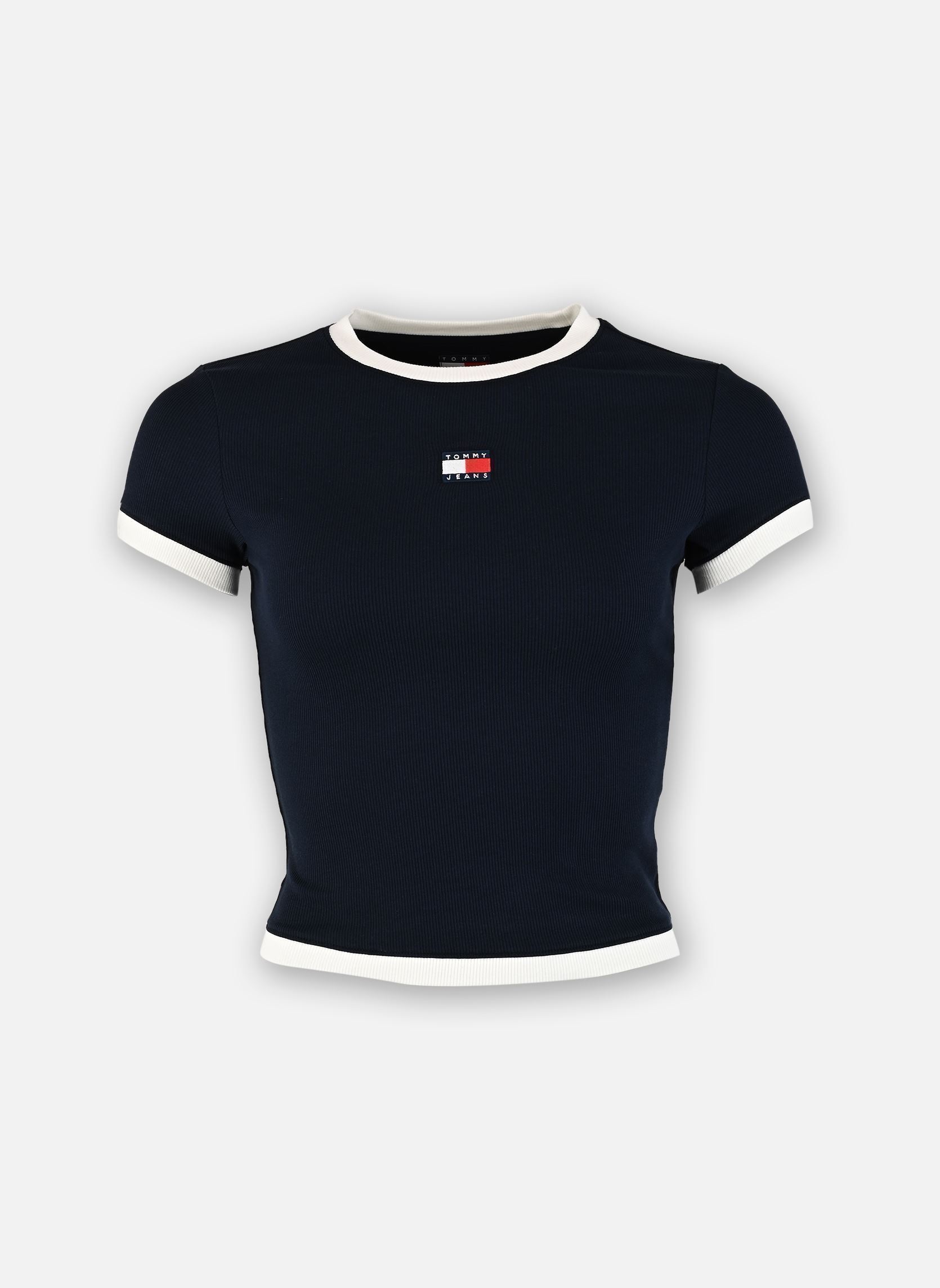 Vêtements Tommy Jeans Tjw Slim Sh Badge Ss pour Femme