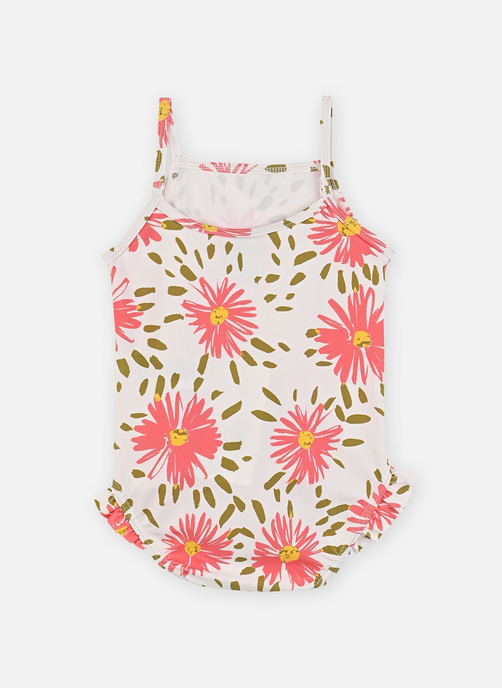 Bademode Maillot de bain 1 pièce Falaise mädchen weiß Petit Bateau Bademode Maillot de bain 1 pièce Falaise mädchen weiß MARSHMALLOW/MULTICO