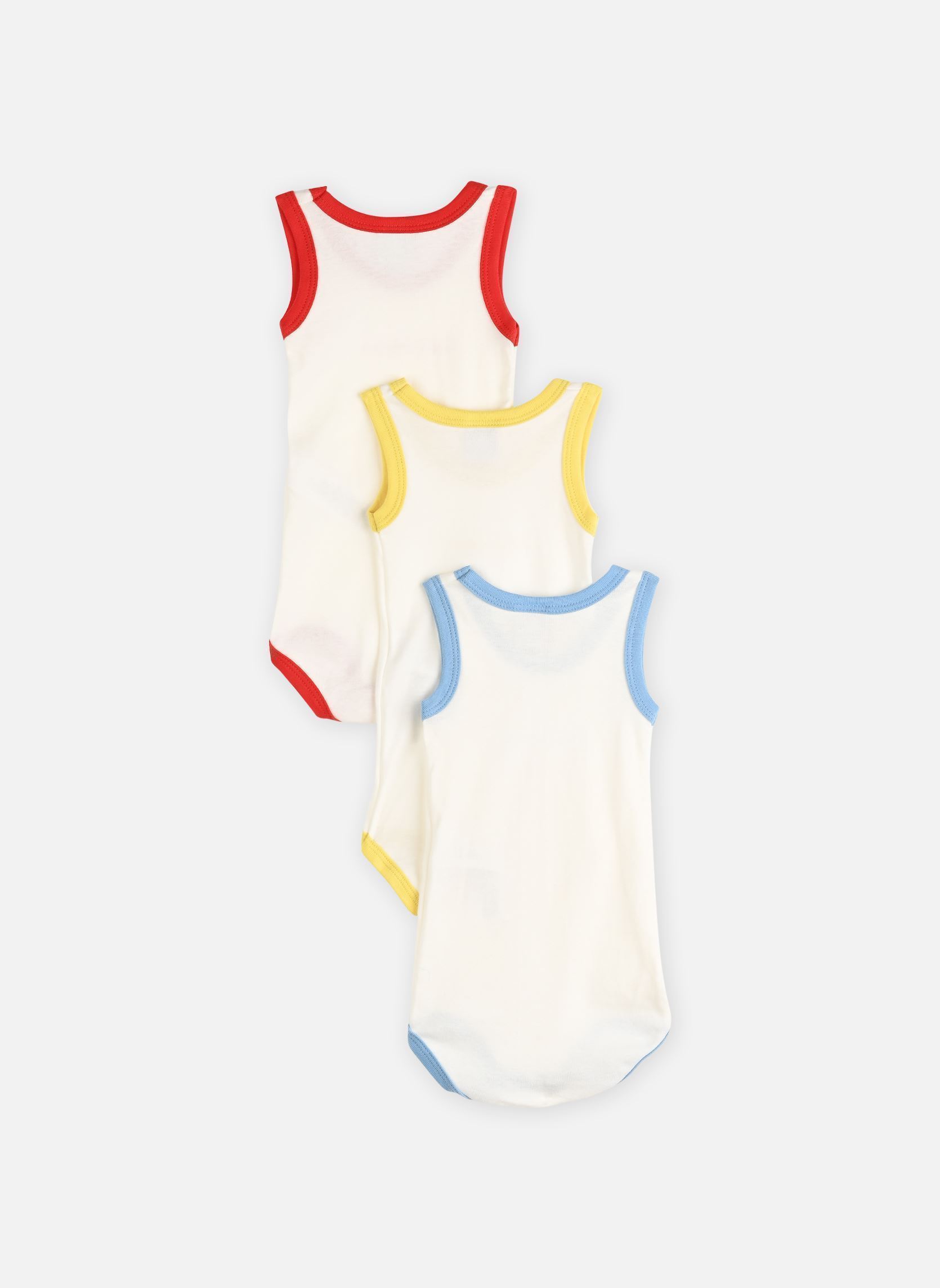 Body Lot de 3 Bodies Sans Manches A0FSL multicolore Petit Bateau Body Lot de 3 Bodies Sans Manches A0FSL multicolore VARIANTE 1