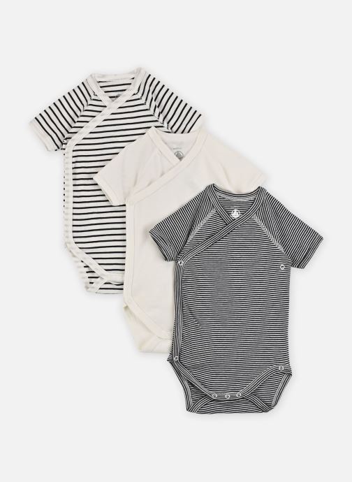 Petit Bateau Bodys Lot de 3 bodies Croisés Manches Courtes weiß