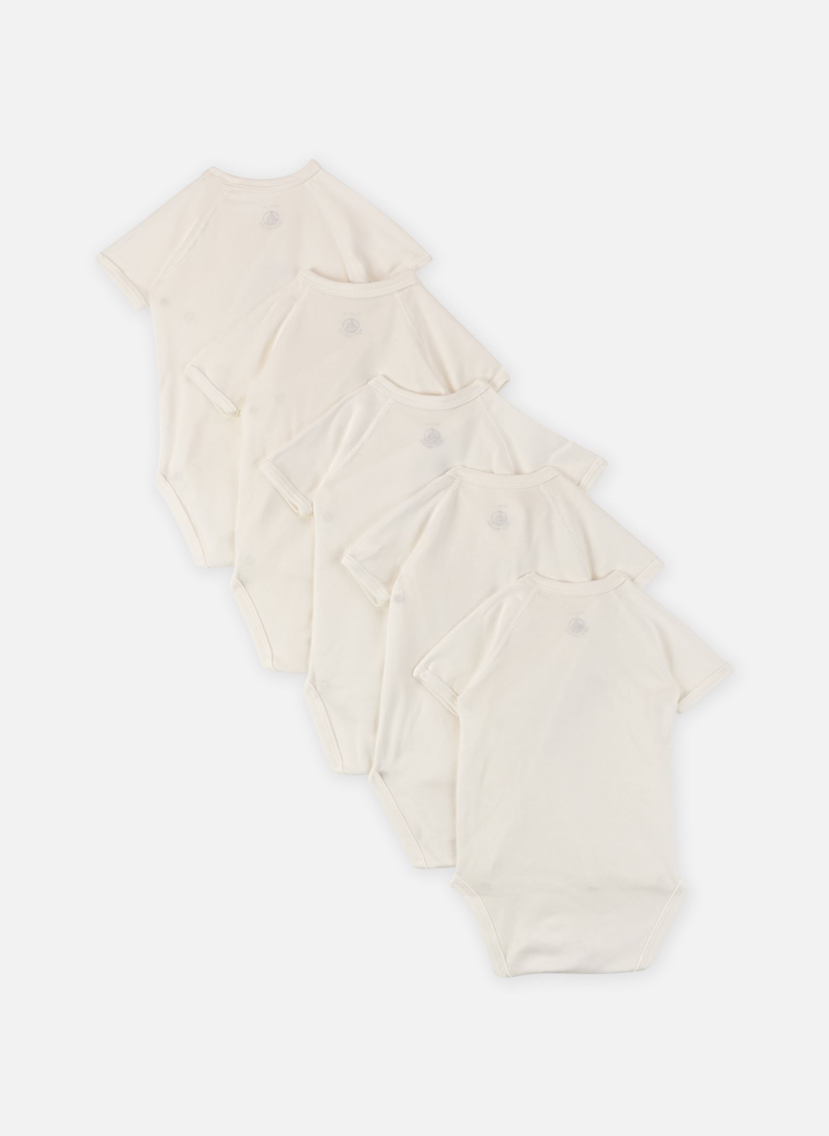 Lots de bodies Lot de 5 bodies Manches Courtes Sérigrap multicolore Petit Bateau Lots de bodies Lot de 5 bodies Manches Courtes Sérigrap multicolore VARIANTE 1