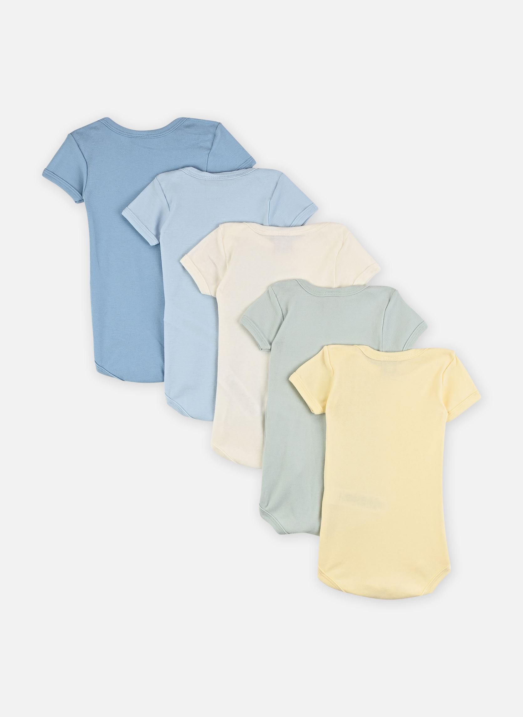 Lots de bodies Lot de 5 bodies Manches Courtes Semaine multicolore Petit Bateau Lots de bodies Lot de 5 bodies Manches Courtes Semaine multicolore VARIANTE 2