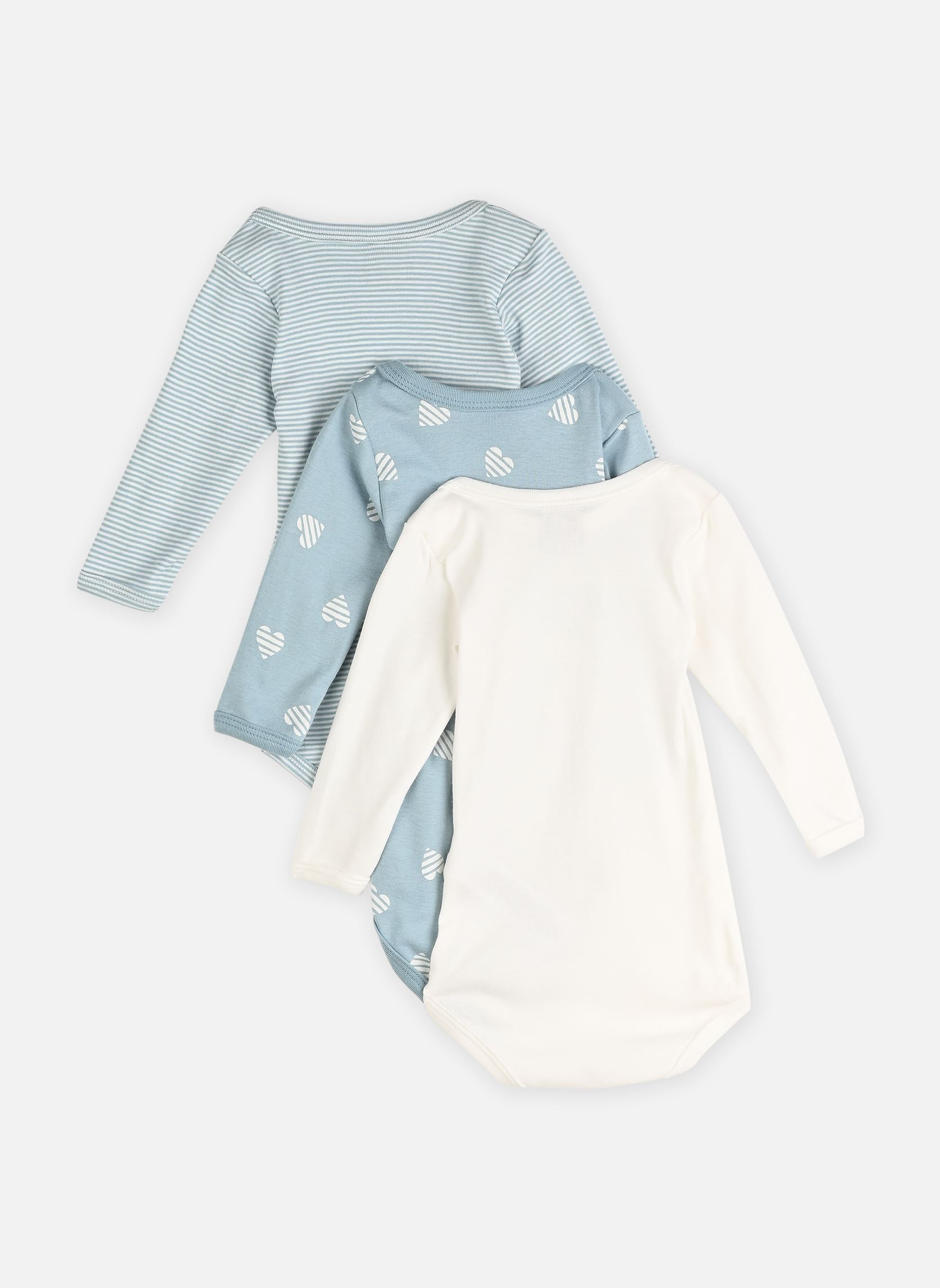Lots de bodies Lot de 3 bodies Manches Longues A0FNR multicolore Petit Bateau Lots de bodies Lot de 3 bodies Manches Longues A0FNR multicolore VARIANTE 1