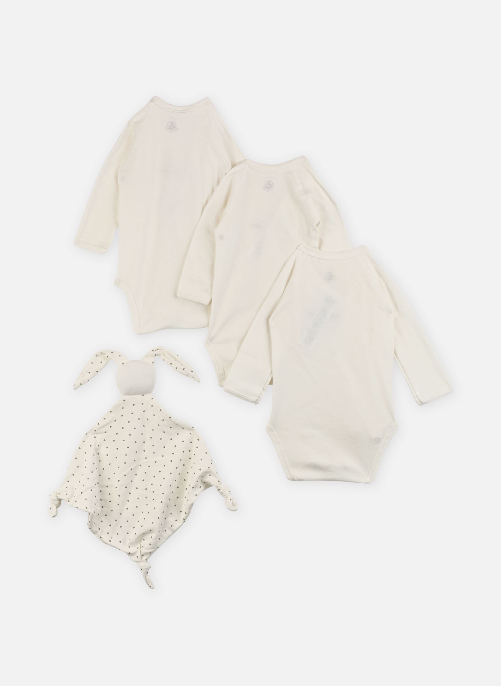 Sets Coffret cadeau naissance en coton brodé weiß Petit Bateau Sets Coffret cadeau naissance en coton brodé weiß VARIANTE 1
