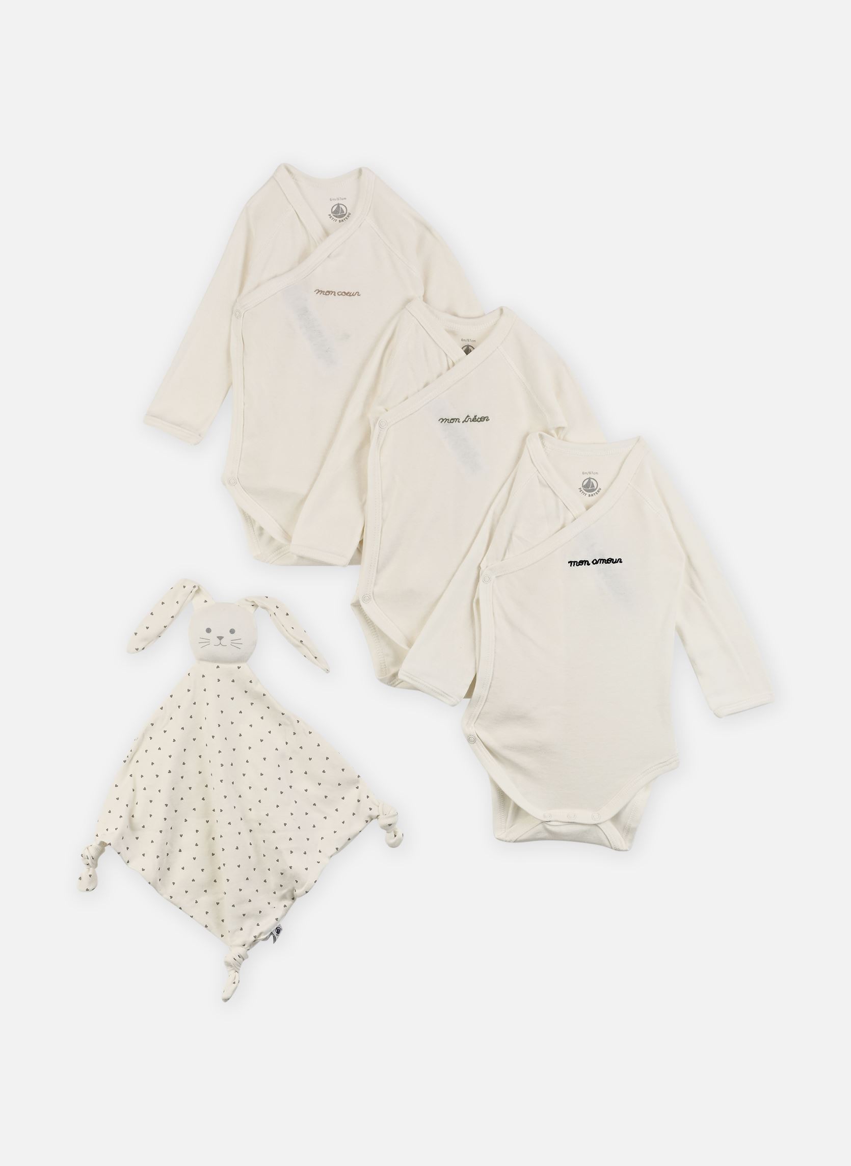 Vêtements Petit Bateau Coffret cadeau naissance en coton brodé pour Enfant - vue 1