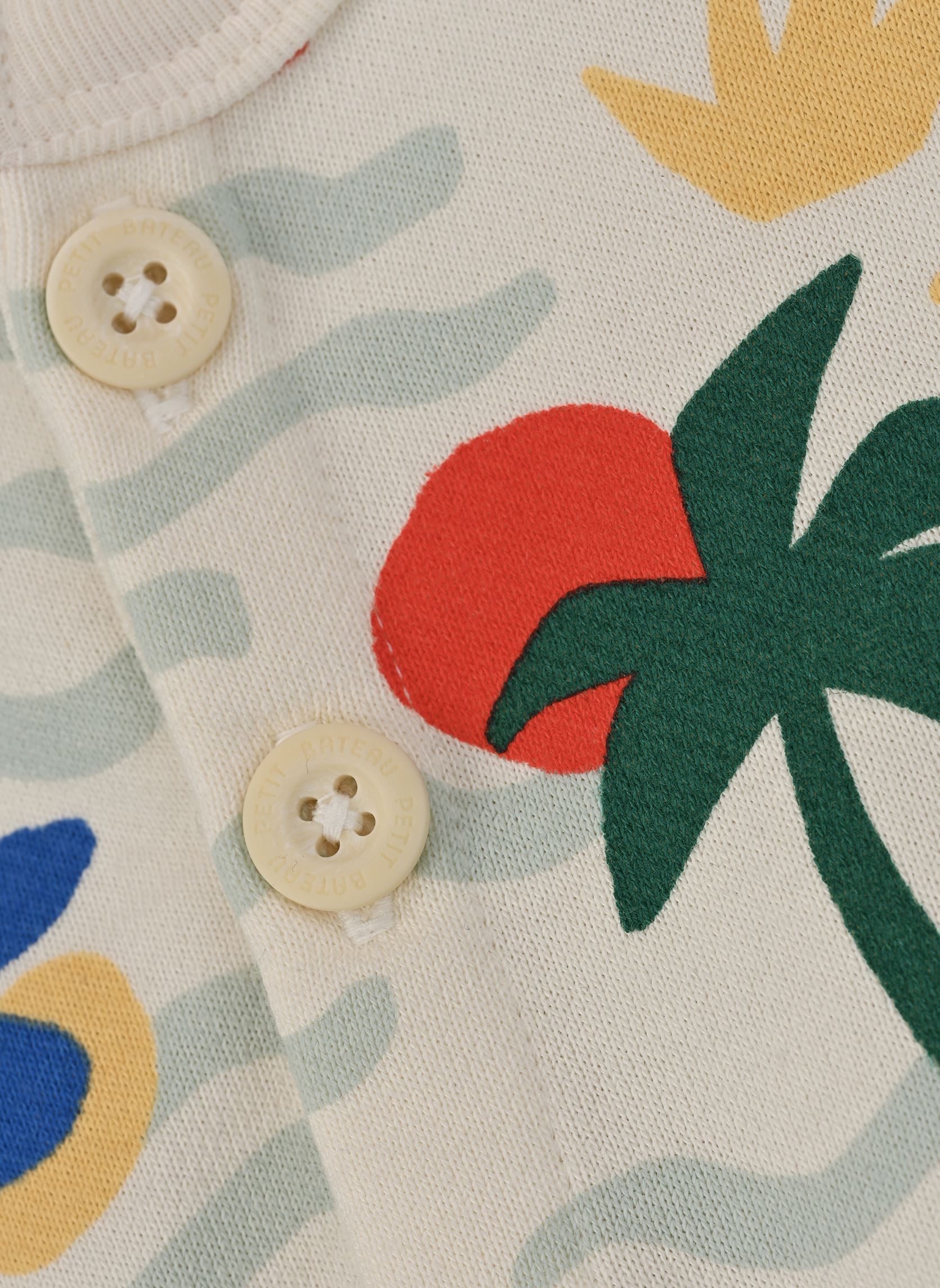 Shorts Combinaison courte Faxo garçon blanc Petit Bateau Shorts Combinaison courte Faxo garçon blanc Milk/Multico