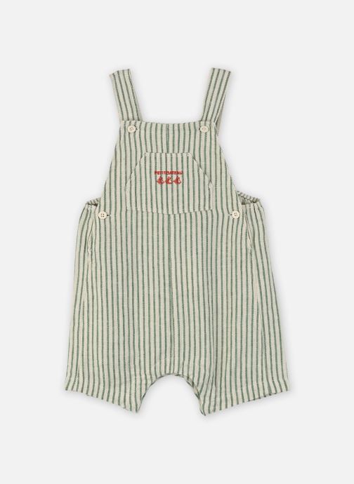 Petit Bateau Tuinbroeken Salopette courte Fauvette jongens wit