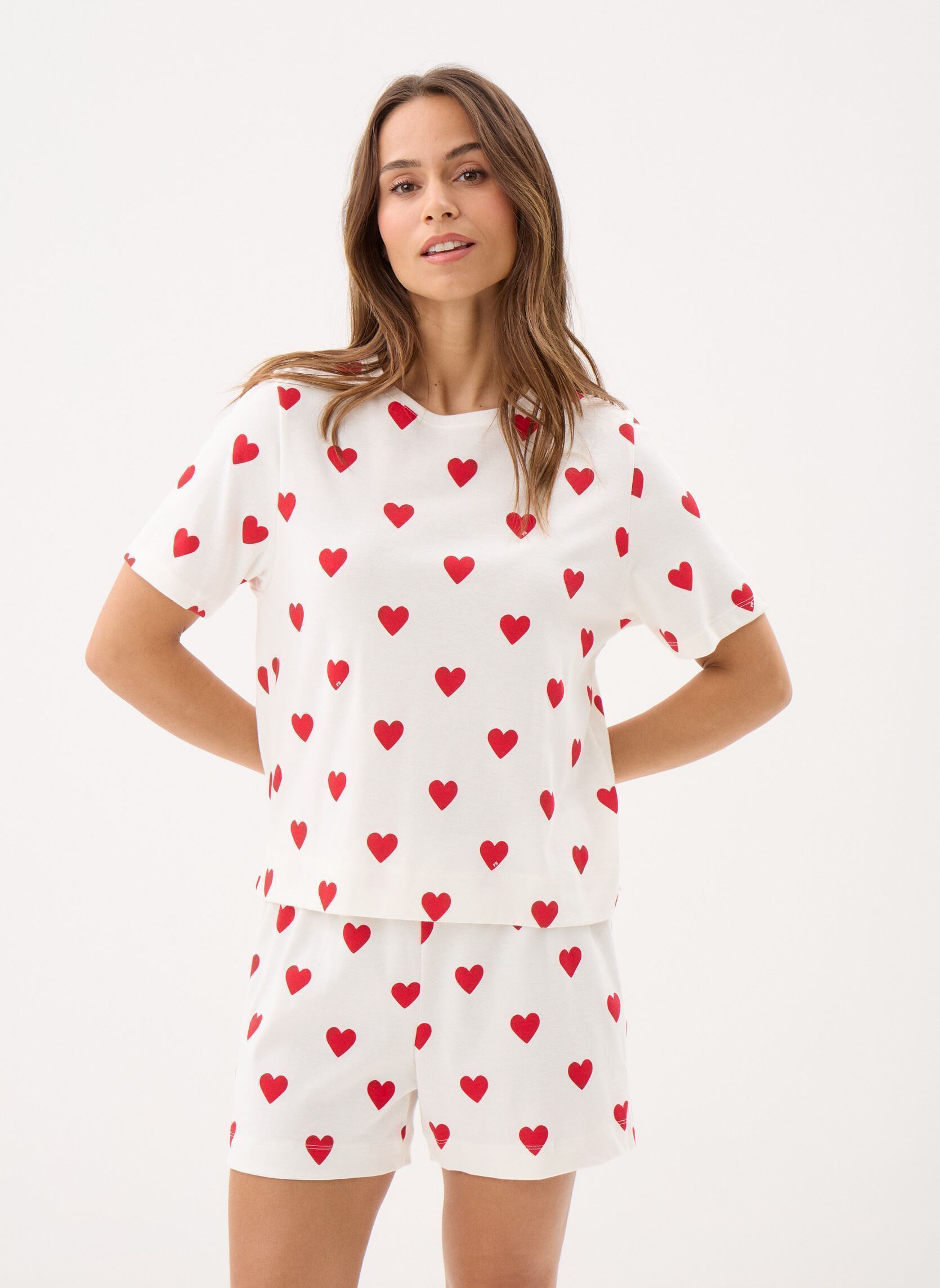 Vêtements Petit Bateau Pyjacourt cœur en coton femme pour Femme