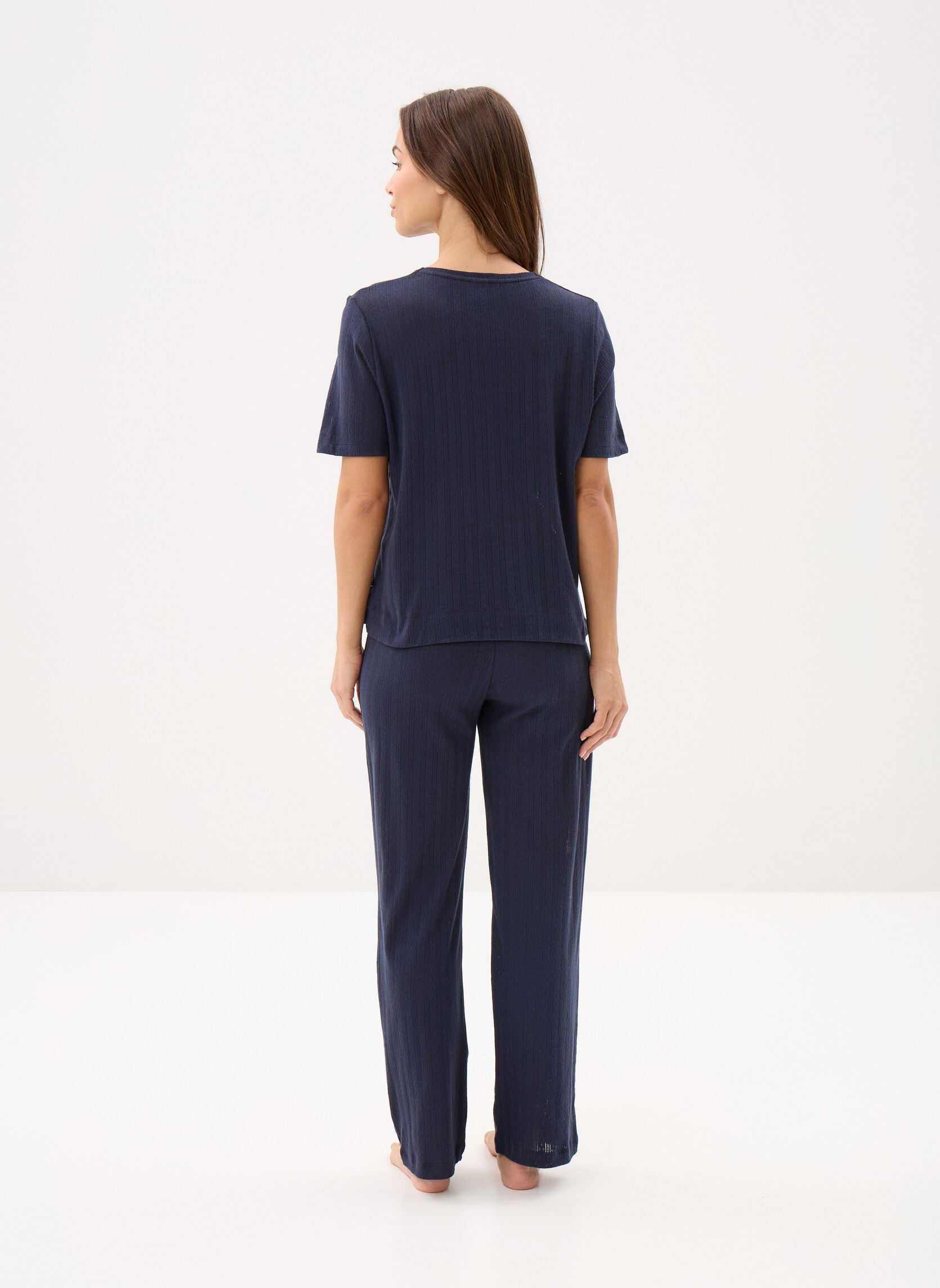 Kleidung Pyjama Futur damen blau Petit Bateau Kleidung Pyjama Futur damen blau Smoking