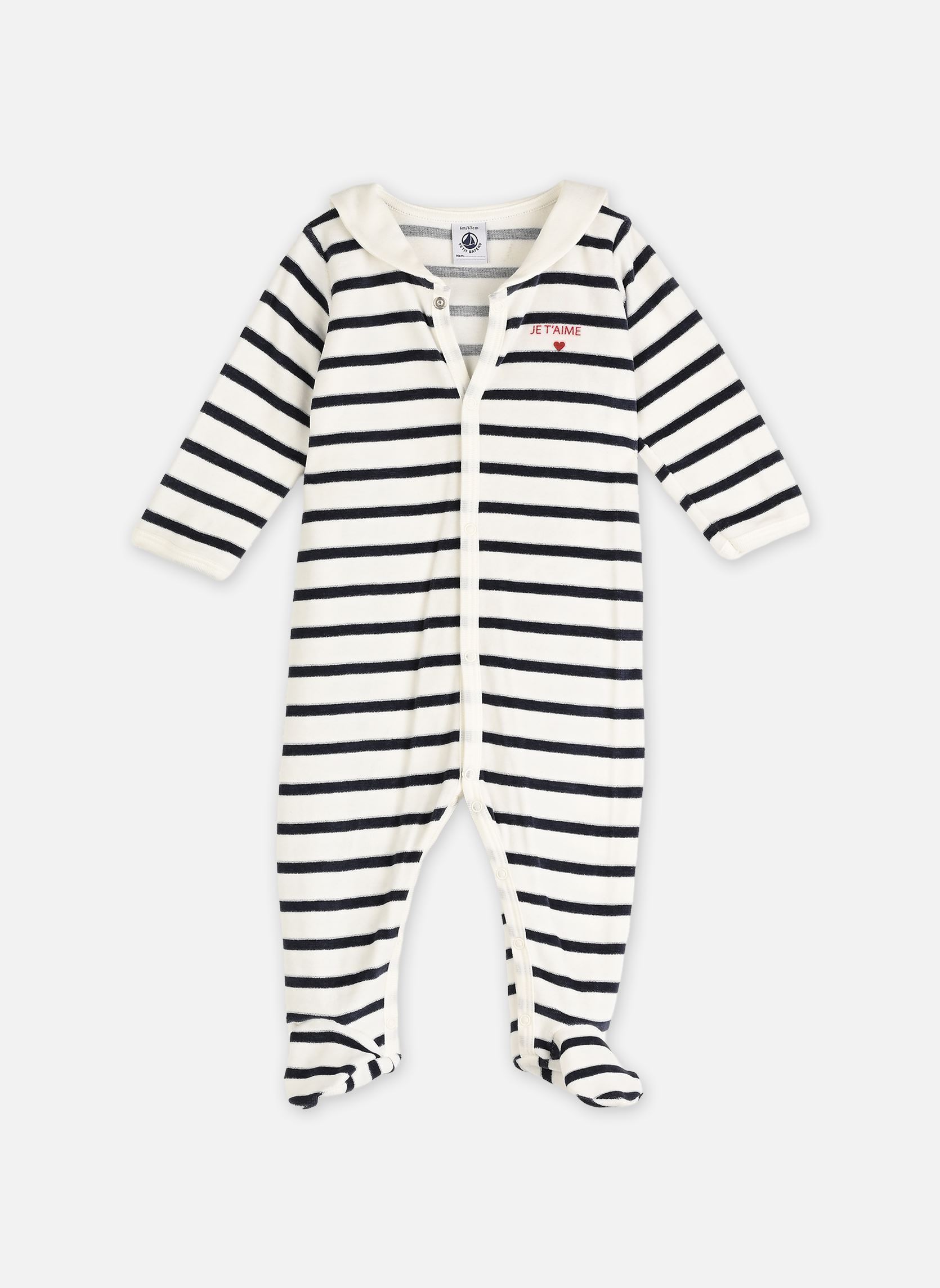Vêtements Petit Bateau Pyjama à Rayures en Velours pour Enfant