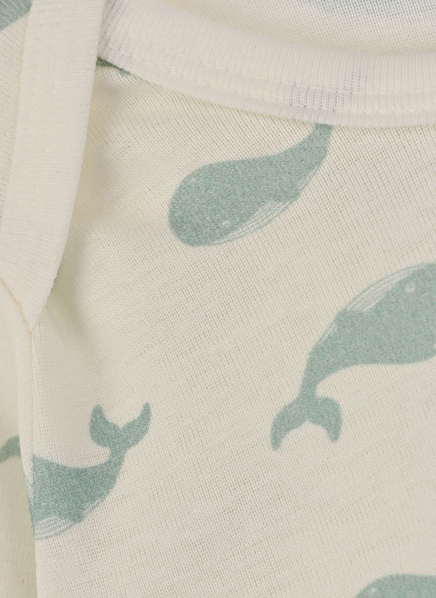 Pyjama's en jumpsuits Pyjama Sans Pieds Baleine en Coton wit Petit Bateau Pyjama's en jumpsuits Pyjama Sans Pieds Baleine en Coton wit MARSHMALLOW/SPRAY