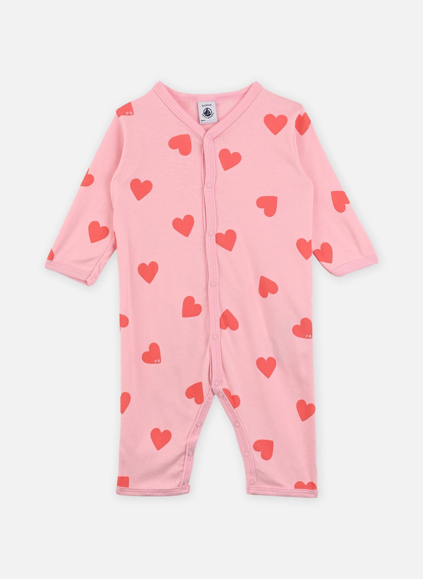 Vêtements Petit Bateau Pyjama Sans Pieds New Loving en Coton pour Enfant - vue 1